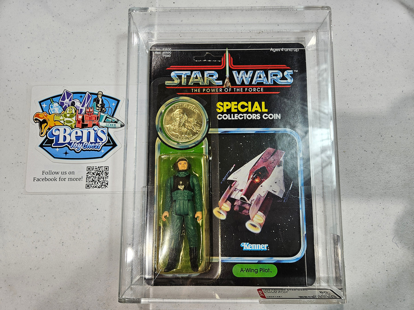 1985 Kenner Star Wars POTF - A-wing Pilot AFA 80