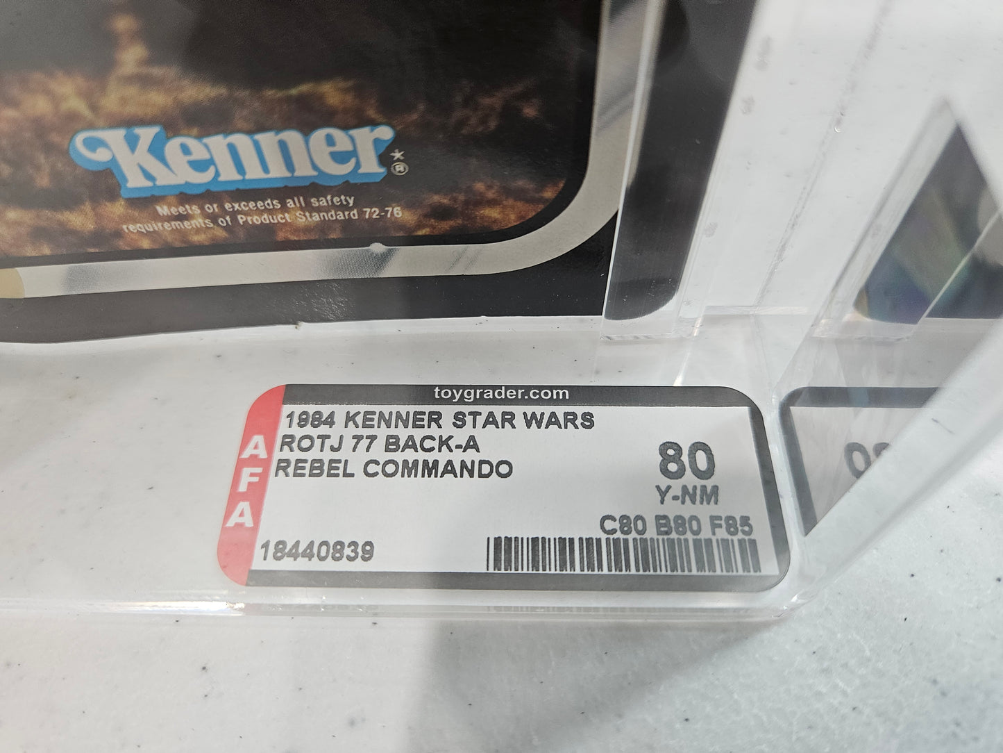 1984 Kenner Star Wars ROTJ - Rebel Commando AFA 80