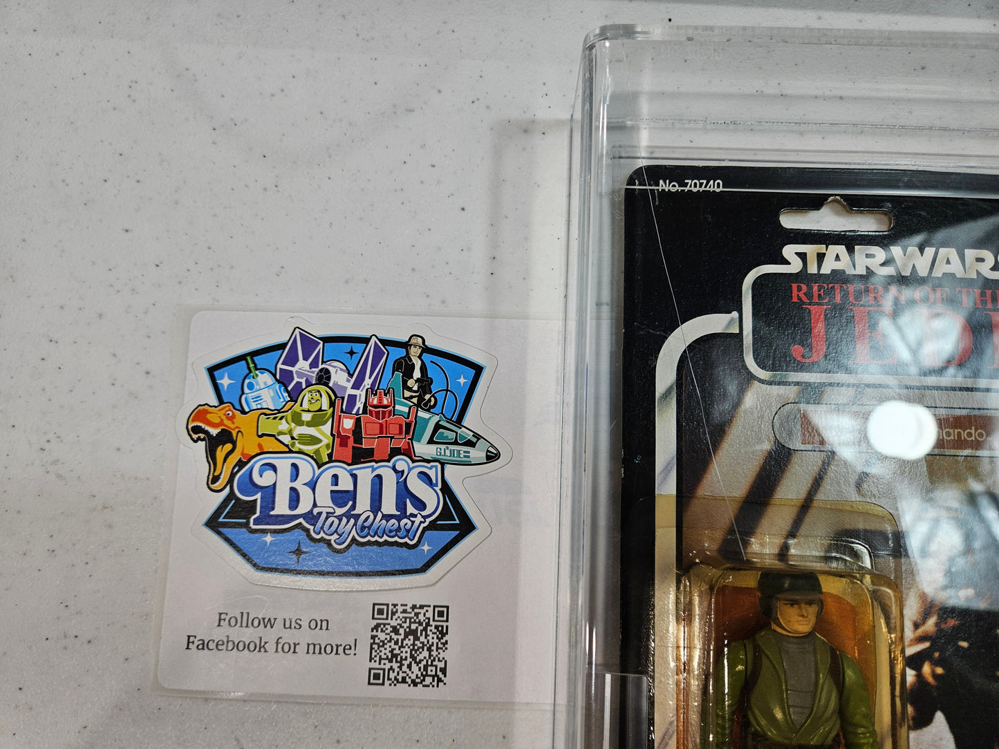 1984 Kenner Star Wars ROTJ - Rebel Commando AFA 80