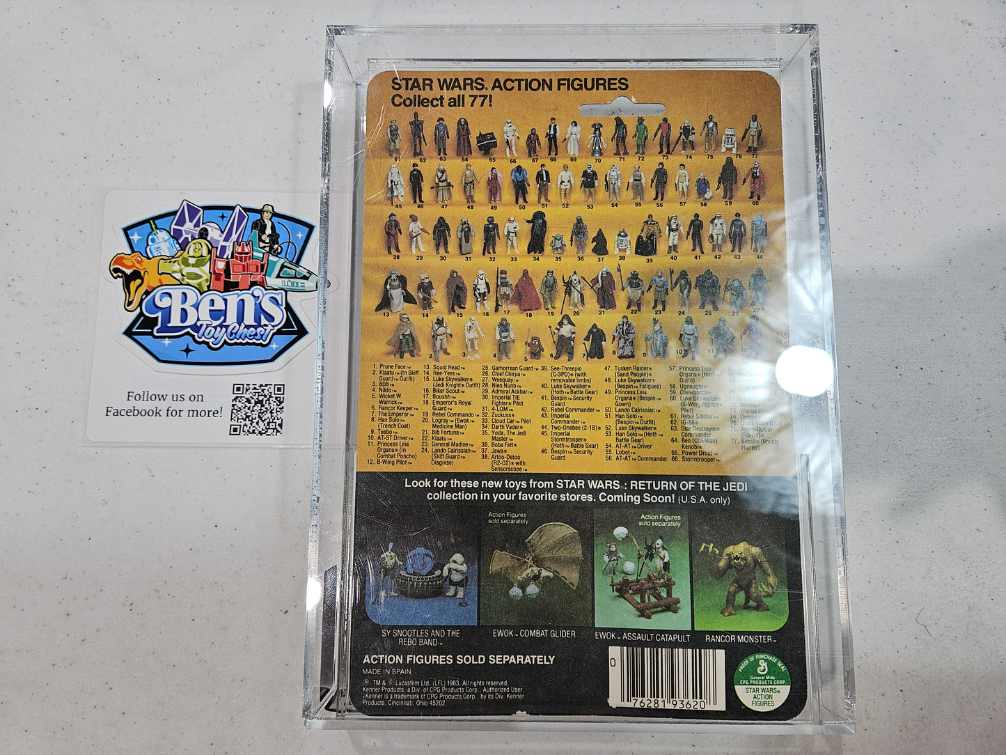 1984 Kenner Star Wars ROTJ - Walrus Man SPAIN AFA 80 Y-NM