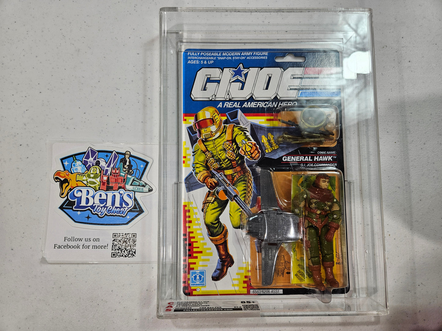 1991 Hasbro G.I. Joe - General Hawk CAS 85+