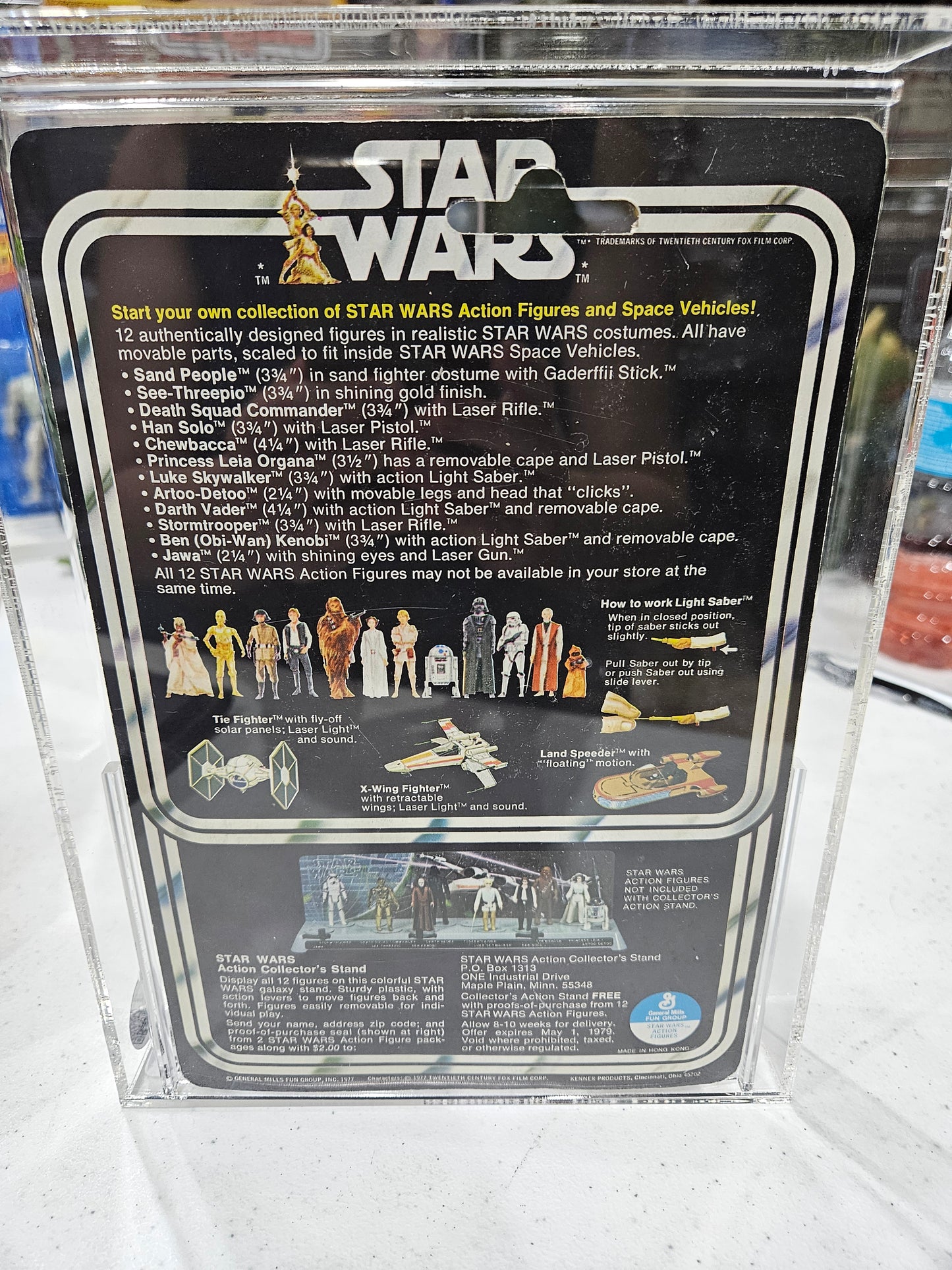 1977 Kenner Star Wars Artoo-Detoo (R2-D2) CAS 75 SW 12 Back-C