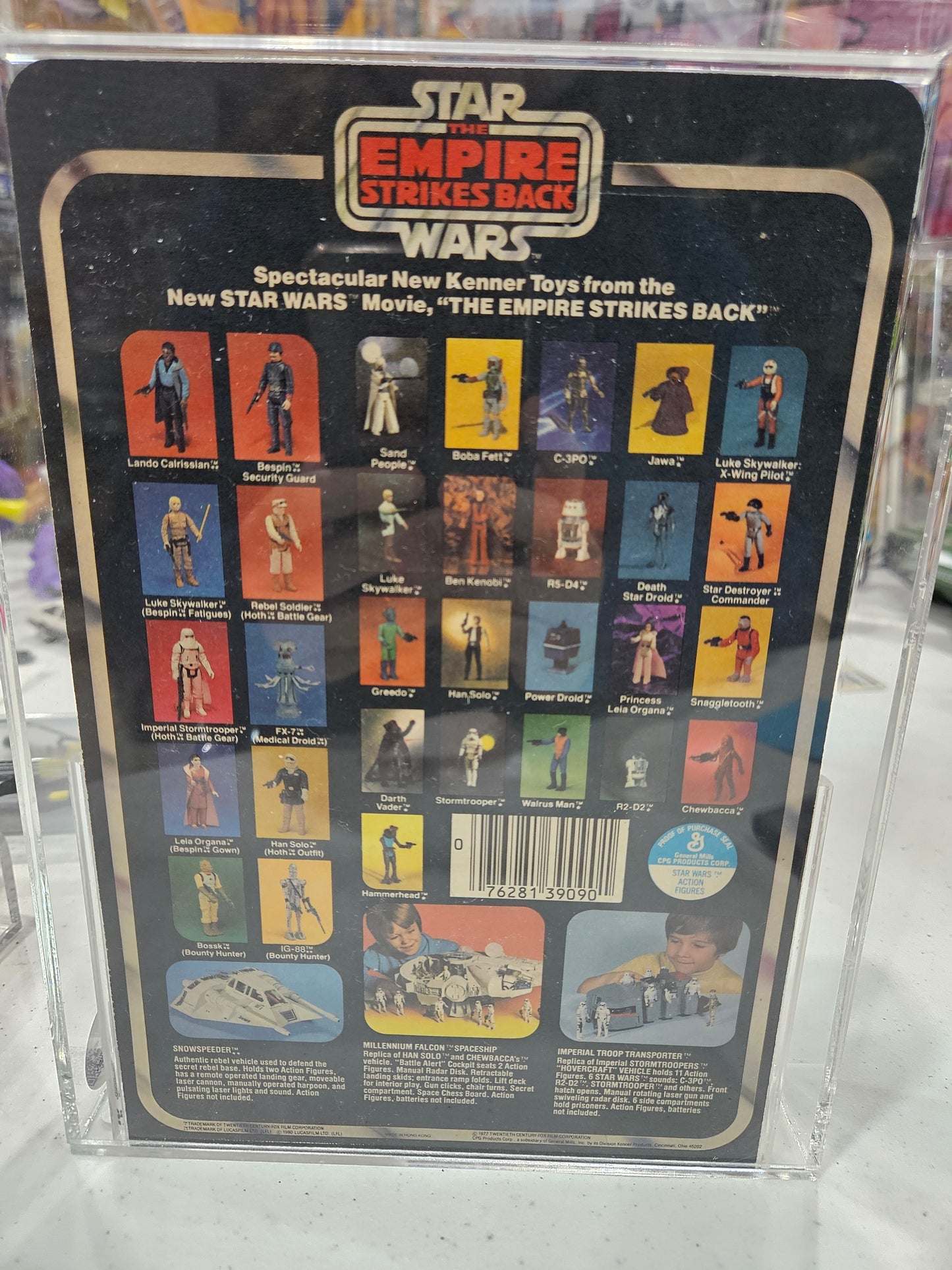 1980 Kenner Star Wars Power Droid Proof Card CAS 85+