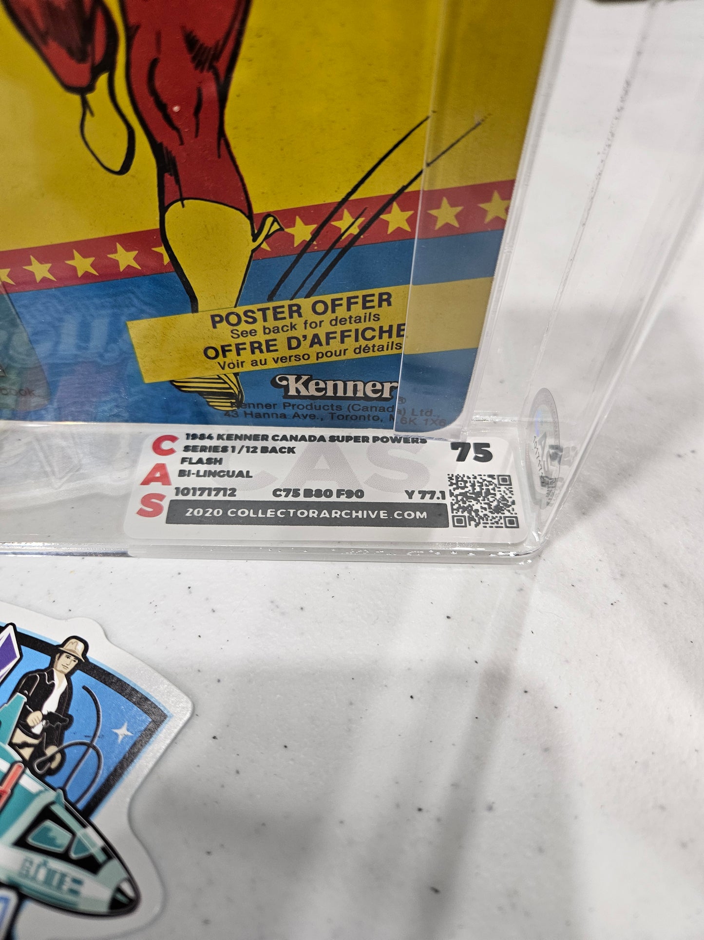 1984 Kenner Canada Super Powers Flash CAS 75