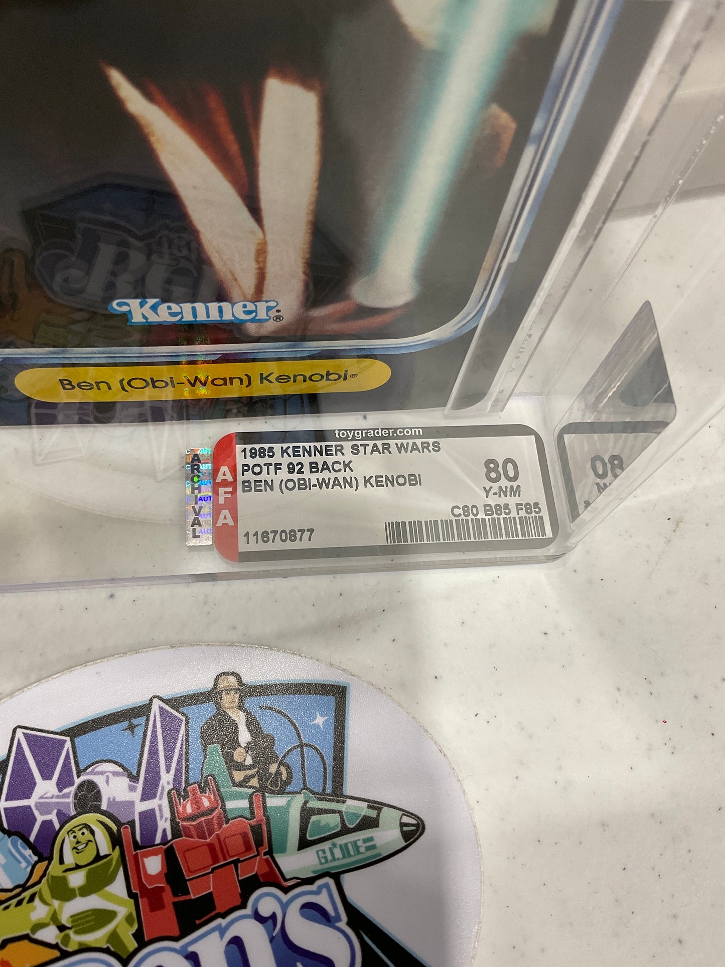 1985 Star Wars POTF Ben Kenobi AFA 80 Y-NM
