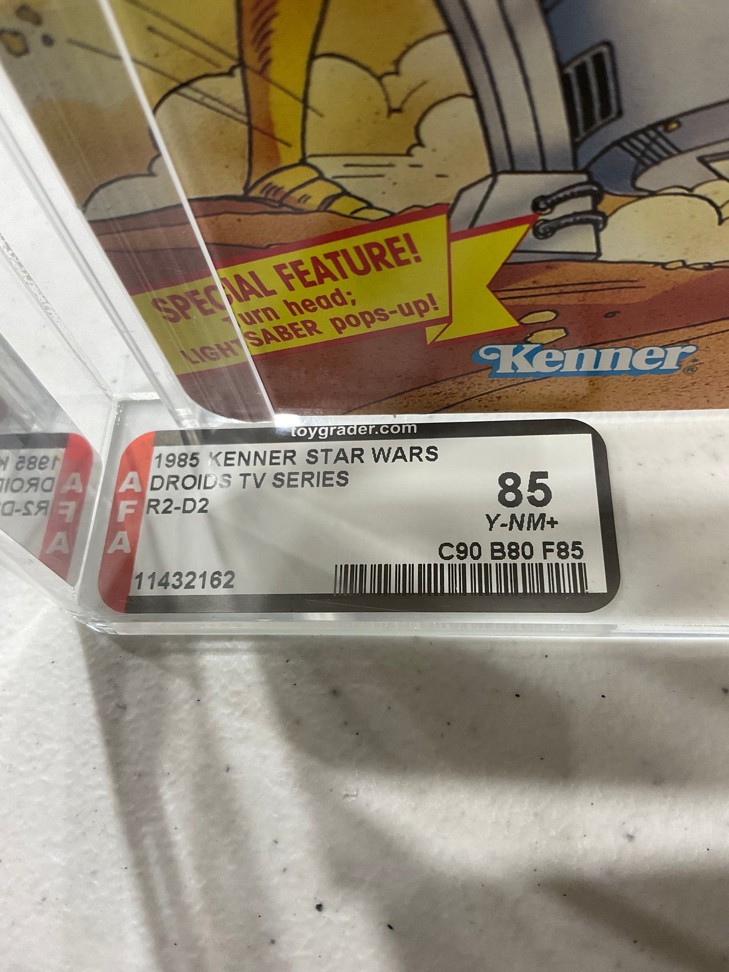 1985 Kenner Star Wars Droids R2-D2 AFA 85 Y-NM+ (C90 B80 F85)