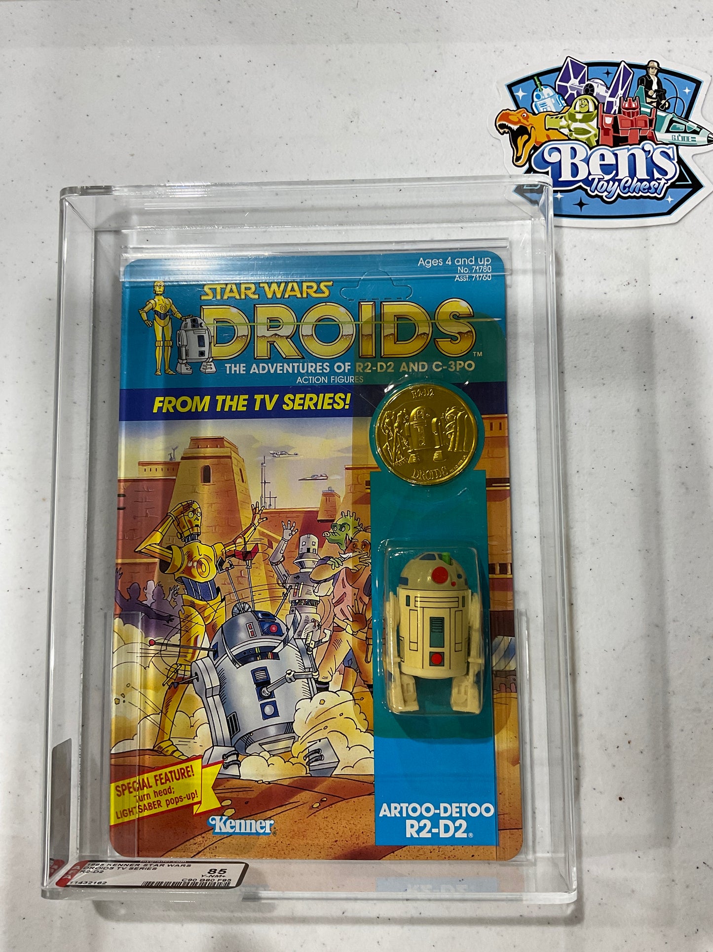 1985 Kenner Star Wars Droids R2-D2 AFA 85 Y-NM+ (C90 B80 F85)