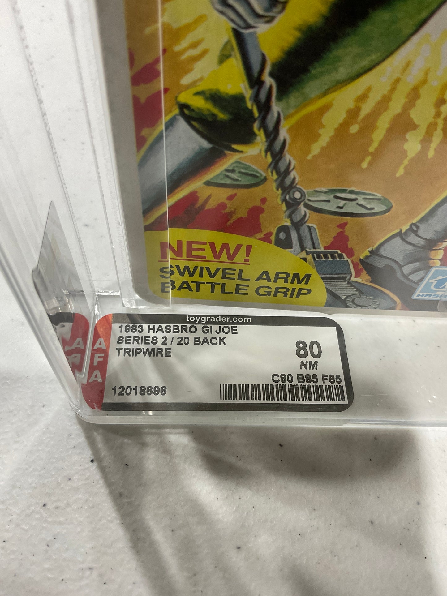 1983 Hasbro GI JOE Series 2/20 Tripwire AFA 80 NM (C80 B85 F85)