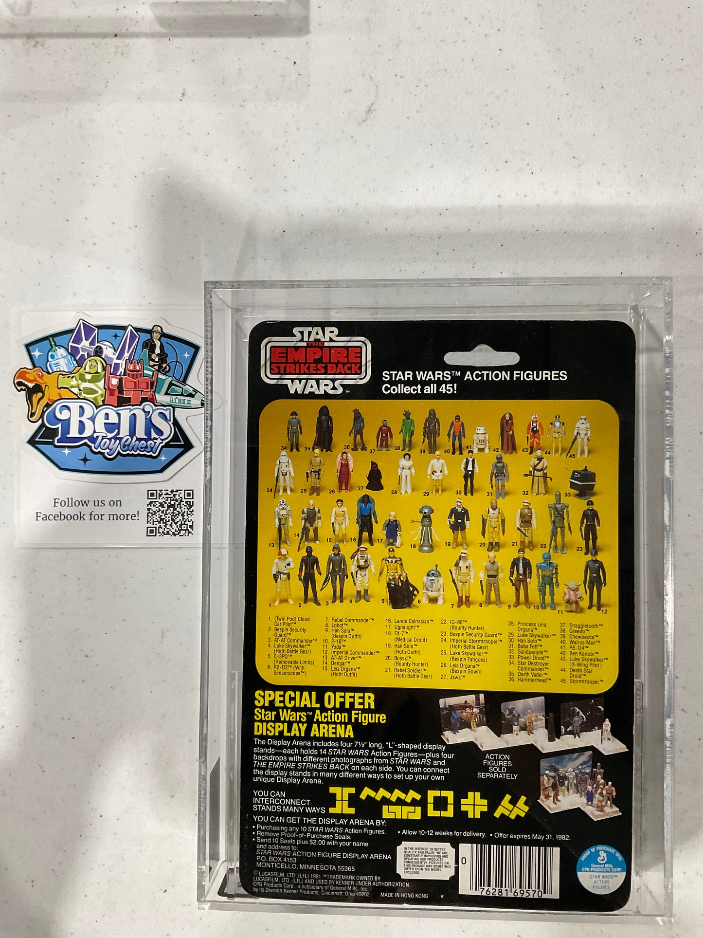 1981 Kenner Star Wars TESB Death Star Droid AFA 85 NM+