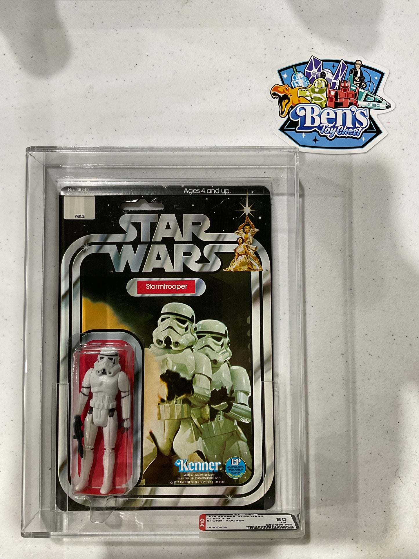 1978 Kenner Star Wars Stormtrooper AFA 80 NM (C80 B85 F80)
