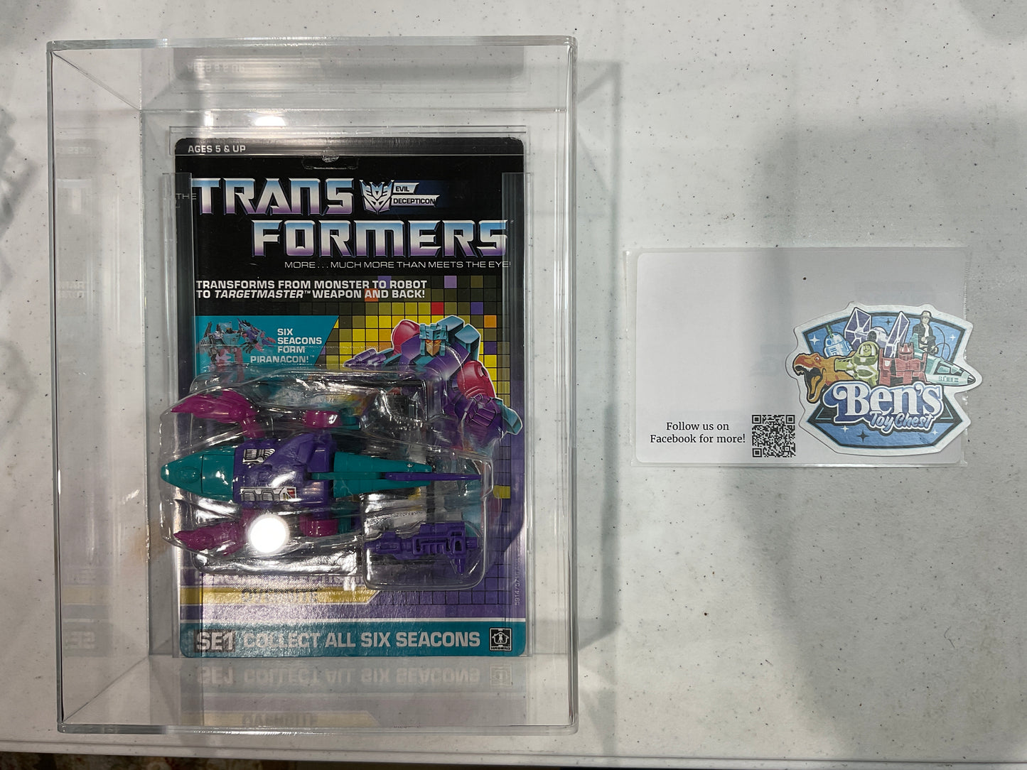 1988 Hasbro Transformers Series 5 Seacon Overbite AFA 80