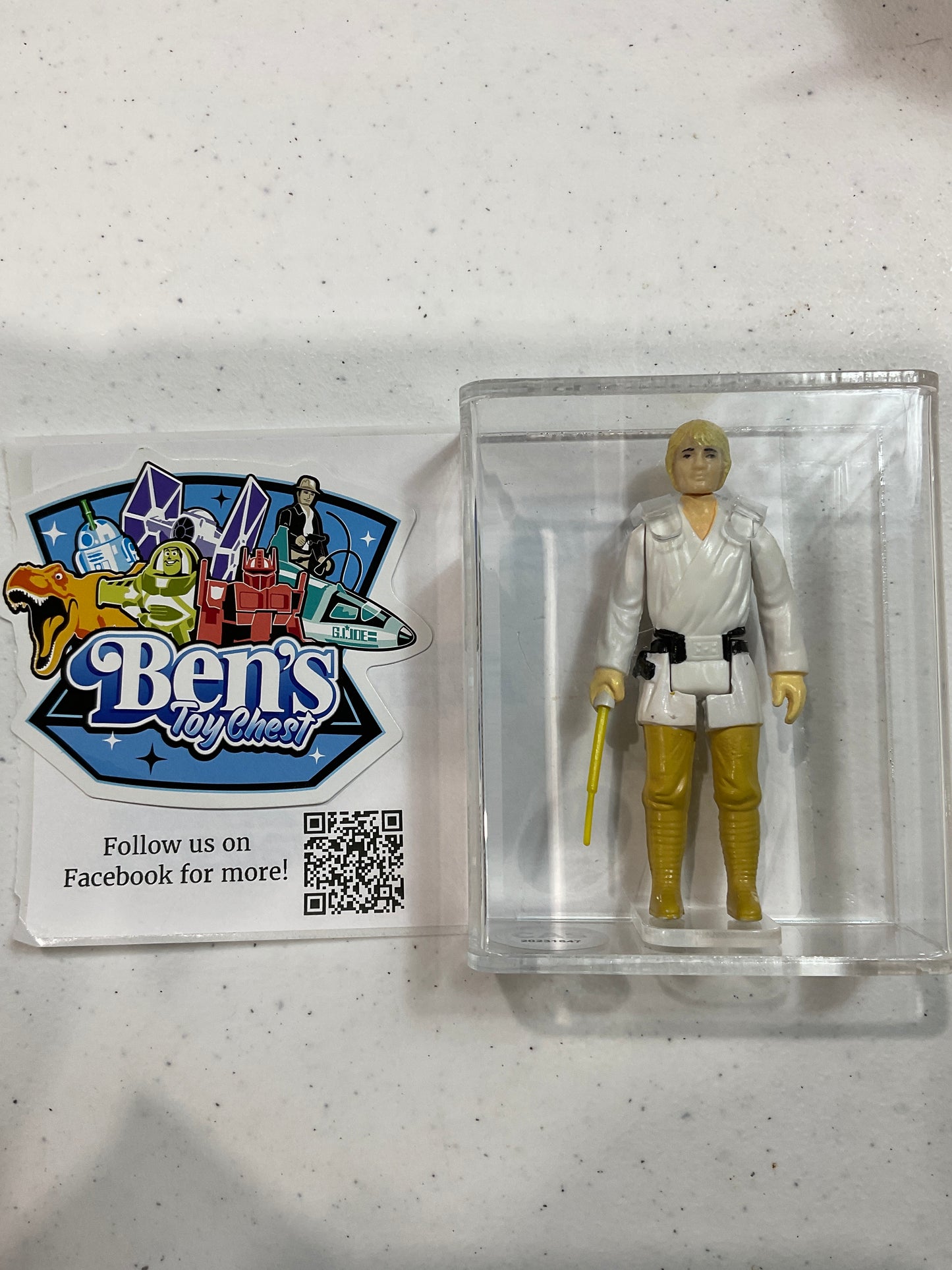 1988 Glasslite Star Wars Luke Skywalker CAS 75+ Loose