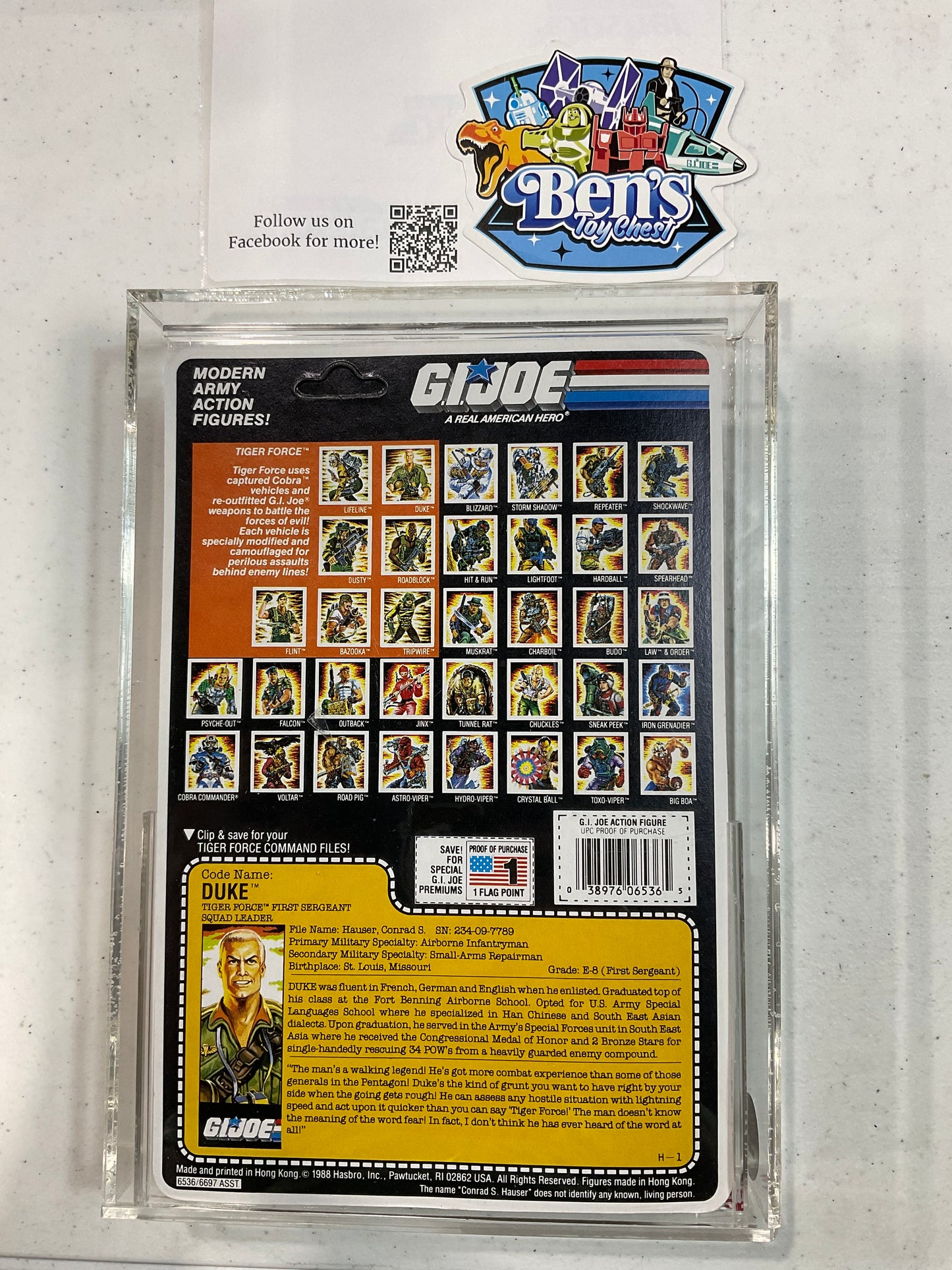 1988 Hasbro GI JOE Tiger Force Duke CAS 80 (C80 B85 F80)