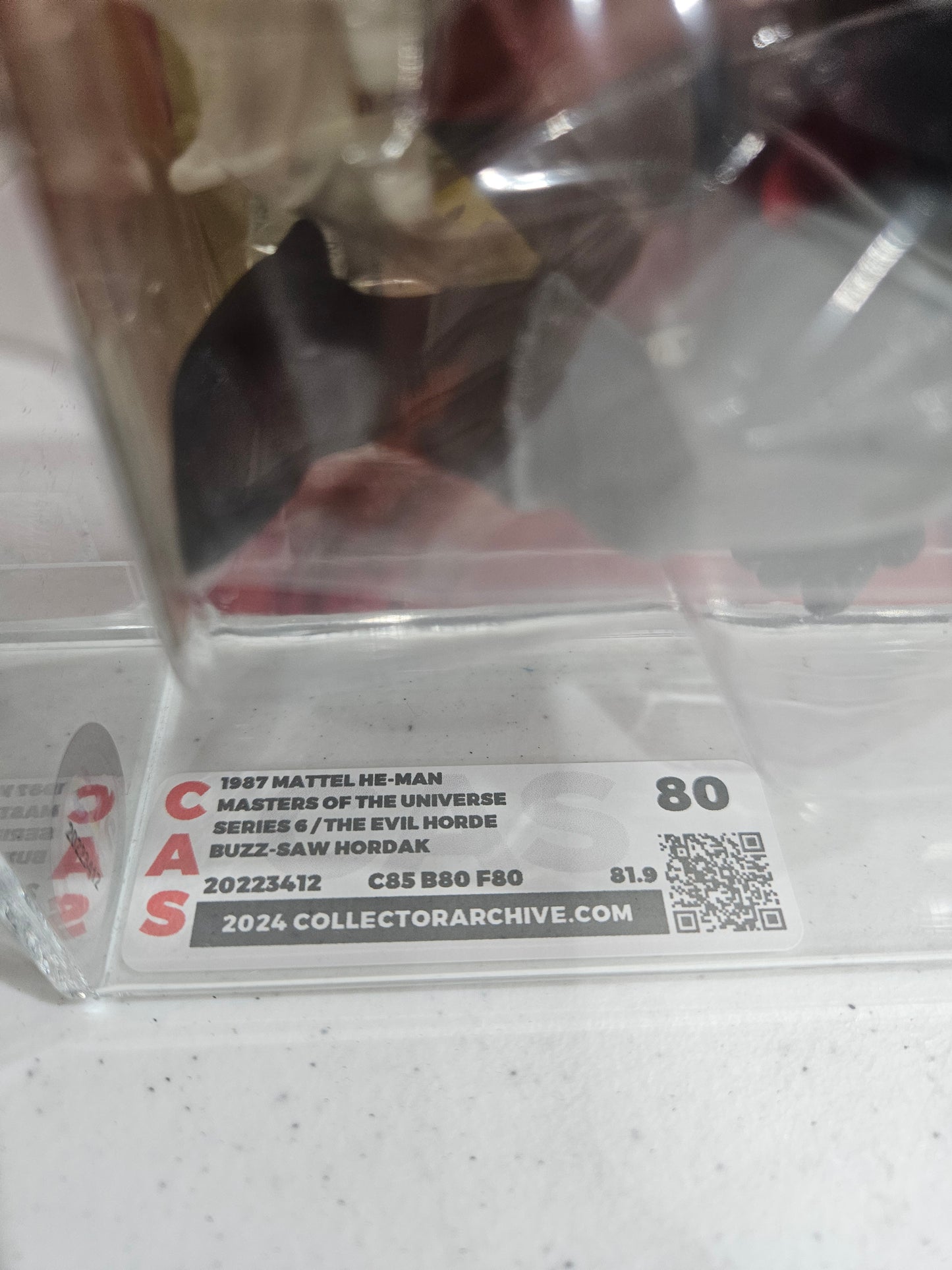 1987 Mattel MOTU Buzz-Saw Hordak CAS 80