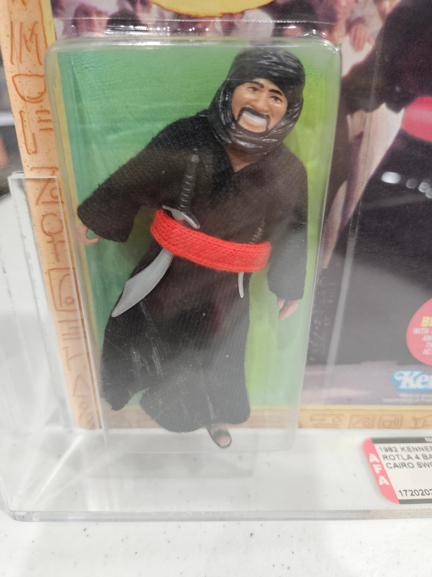 1982 Kenner Indiana Jones Cairo Swordsman AFA 80