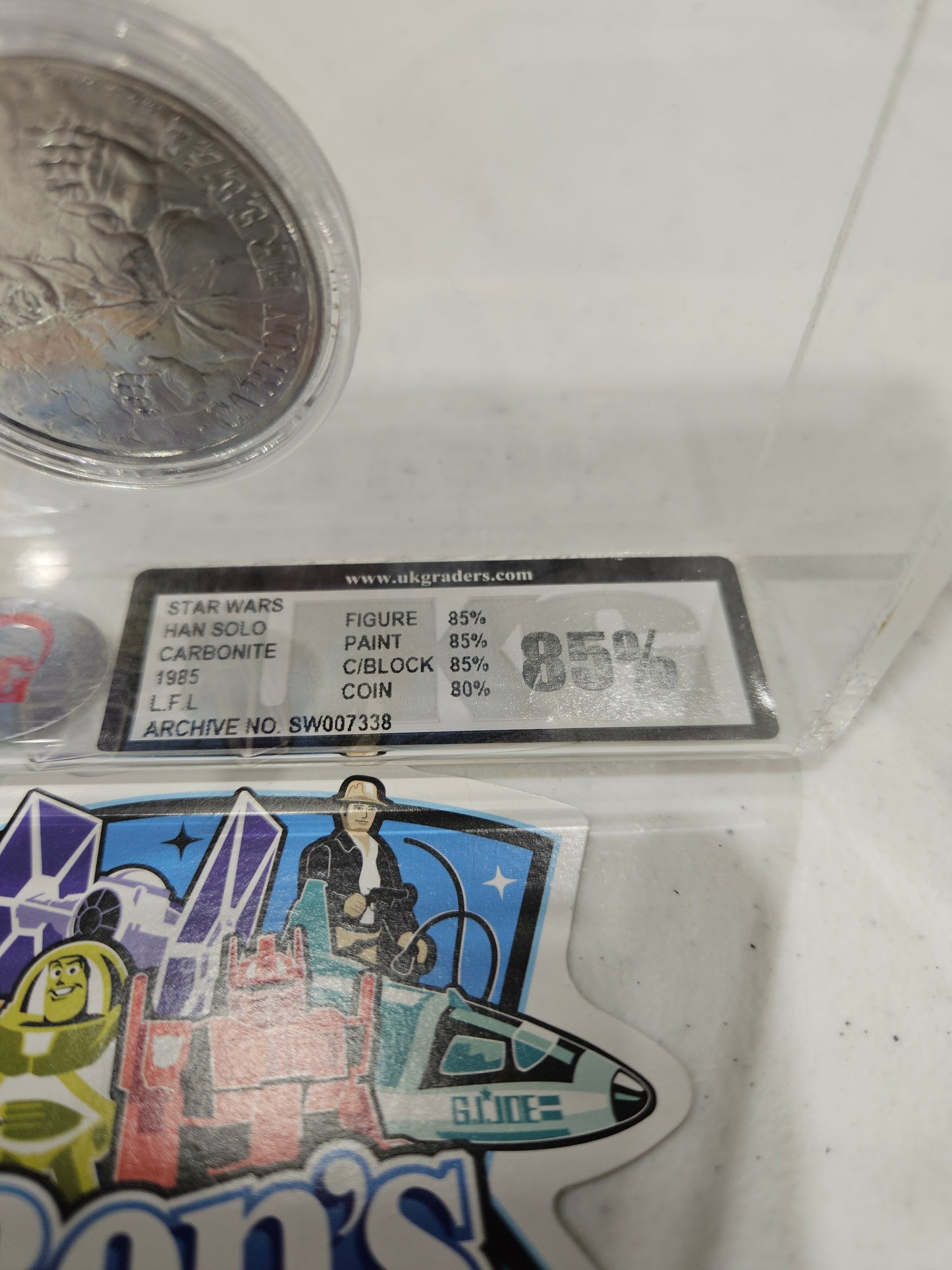 1985 Kenner Star Wars Han Solo Carbonite POTF UKG 85%