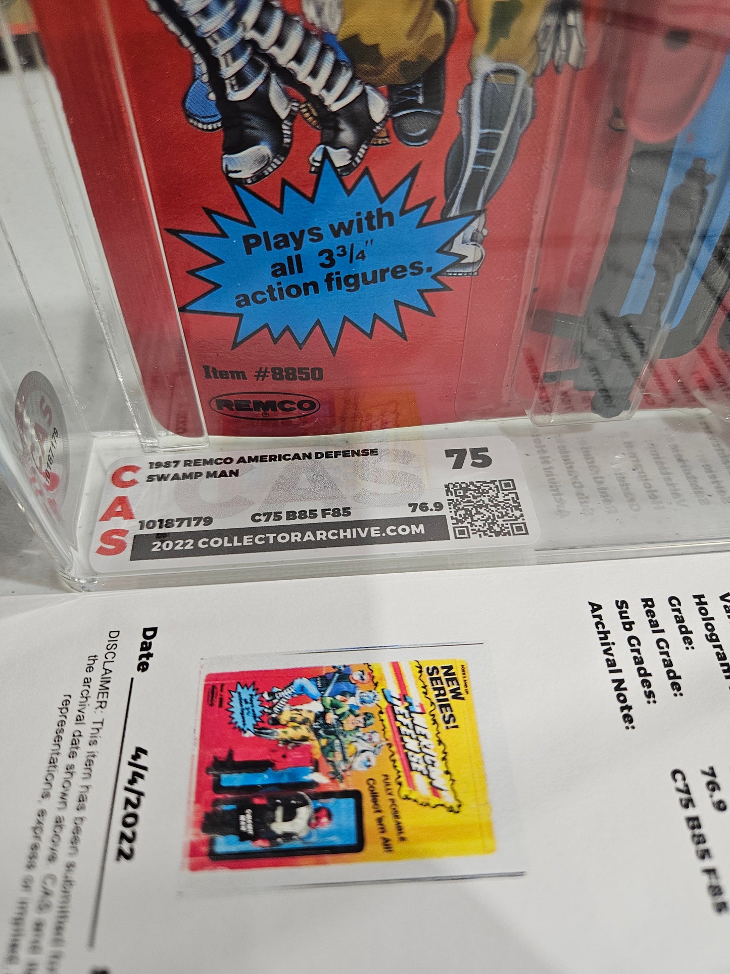 1987 Remco American Defense Swamp Man CAS 75