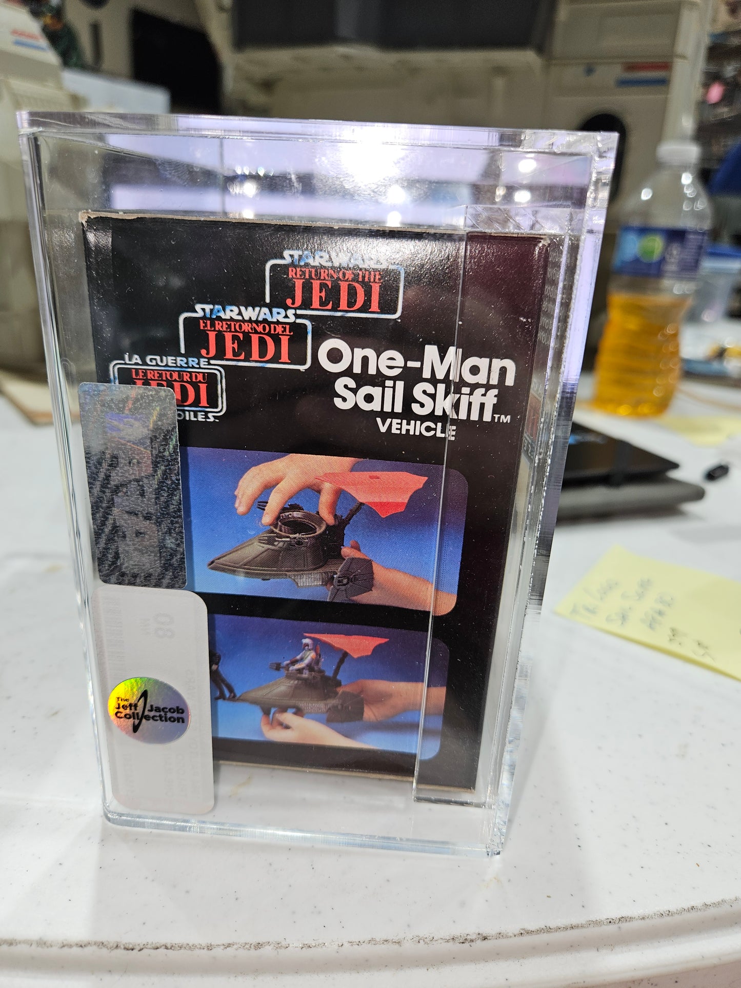 1984 Palitoy Star Wars Tri-Logo One-Man Sail Skiff AFA 80