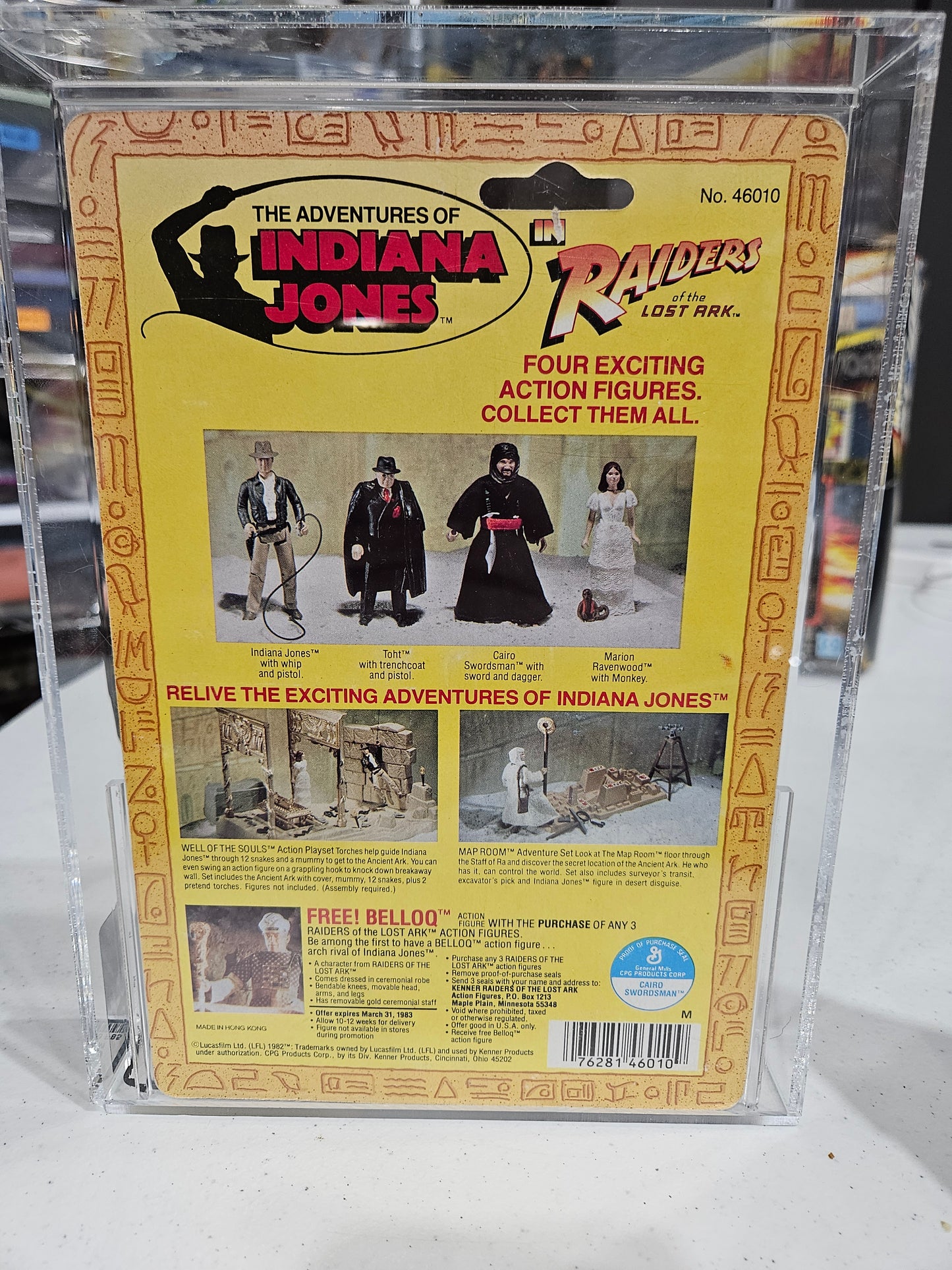 1982 Kenner Indiana Jones Cairo Swordsman AFA 80