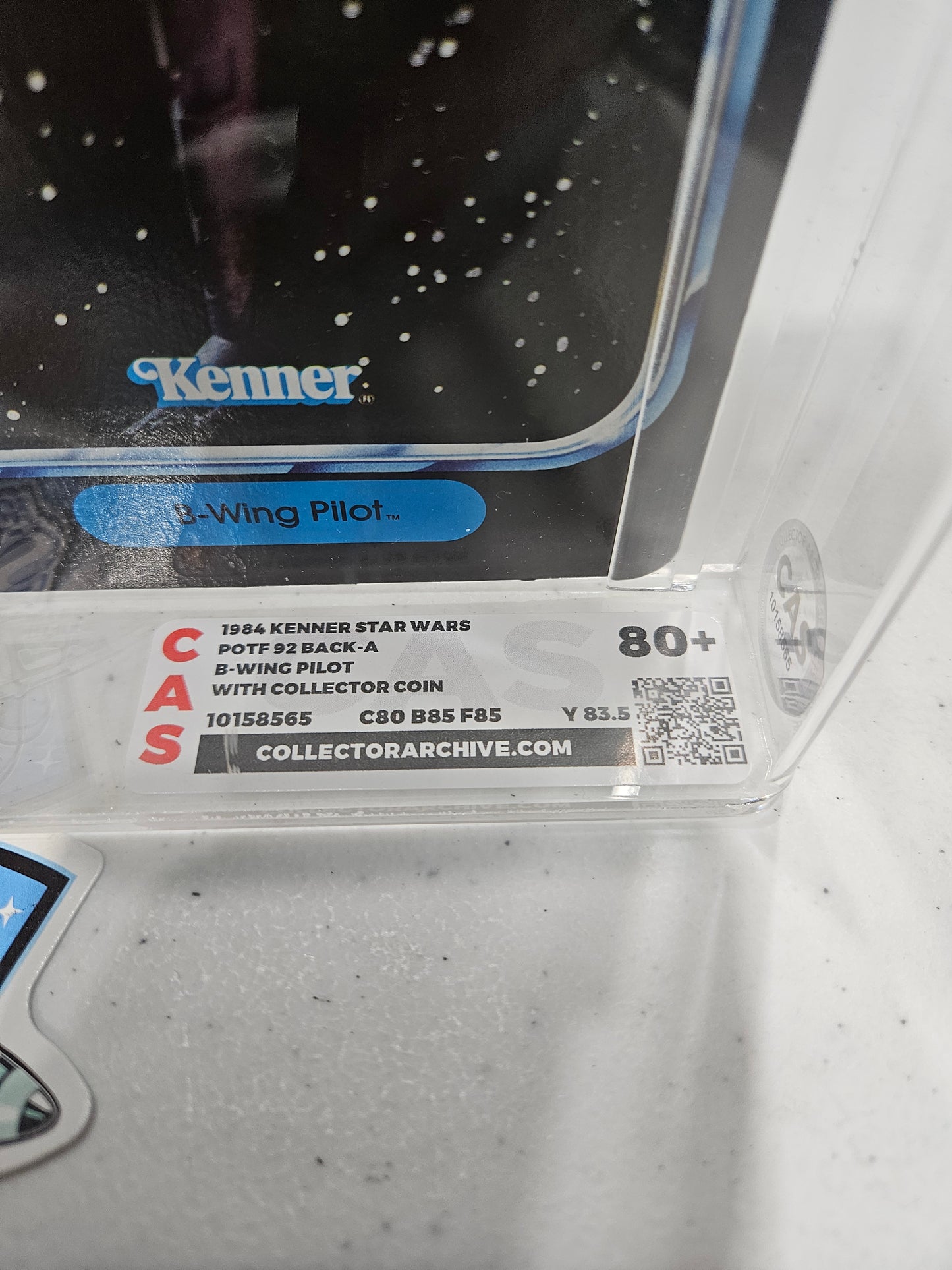 1984 Kenner Star Wars POTF B-Wing Pilot CAS 80+
