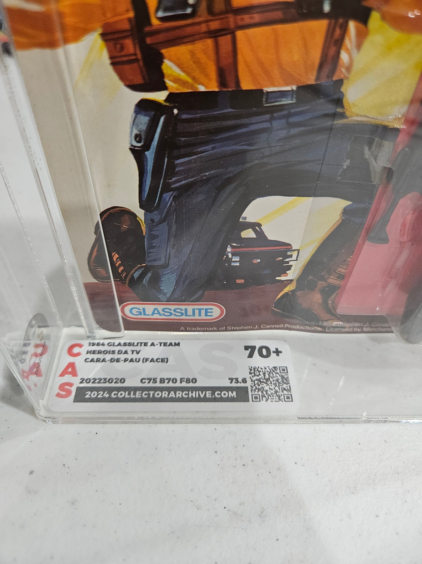 1984 Glasslite A-Team Herois Da TV Cara-De-Pau (Face) CAS 70+