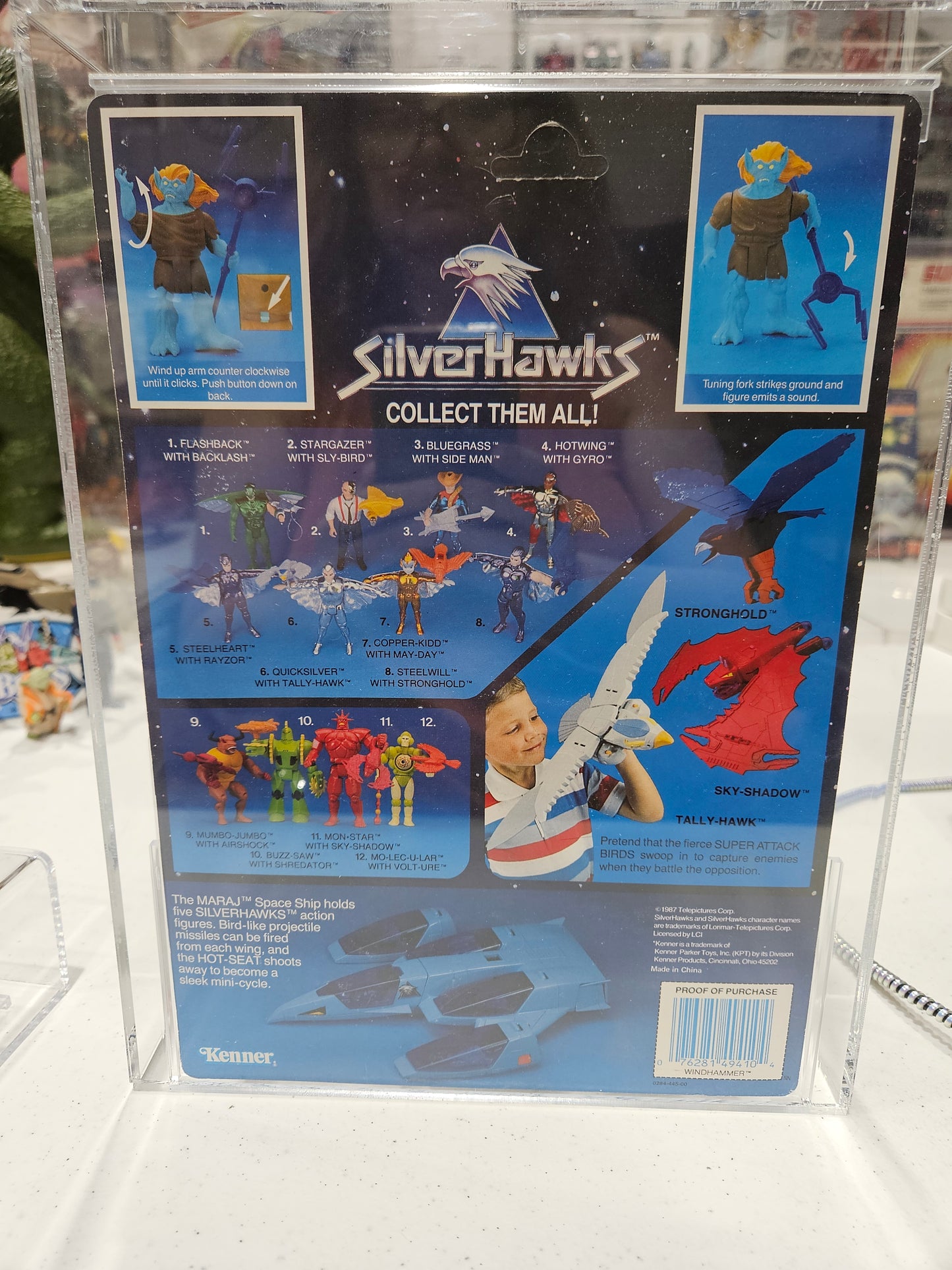 1988 Kenner Silverhawks Windhammer AFA 80