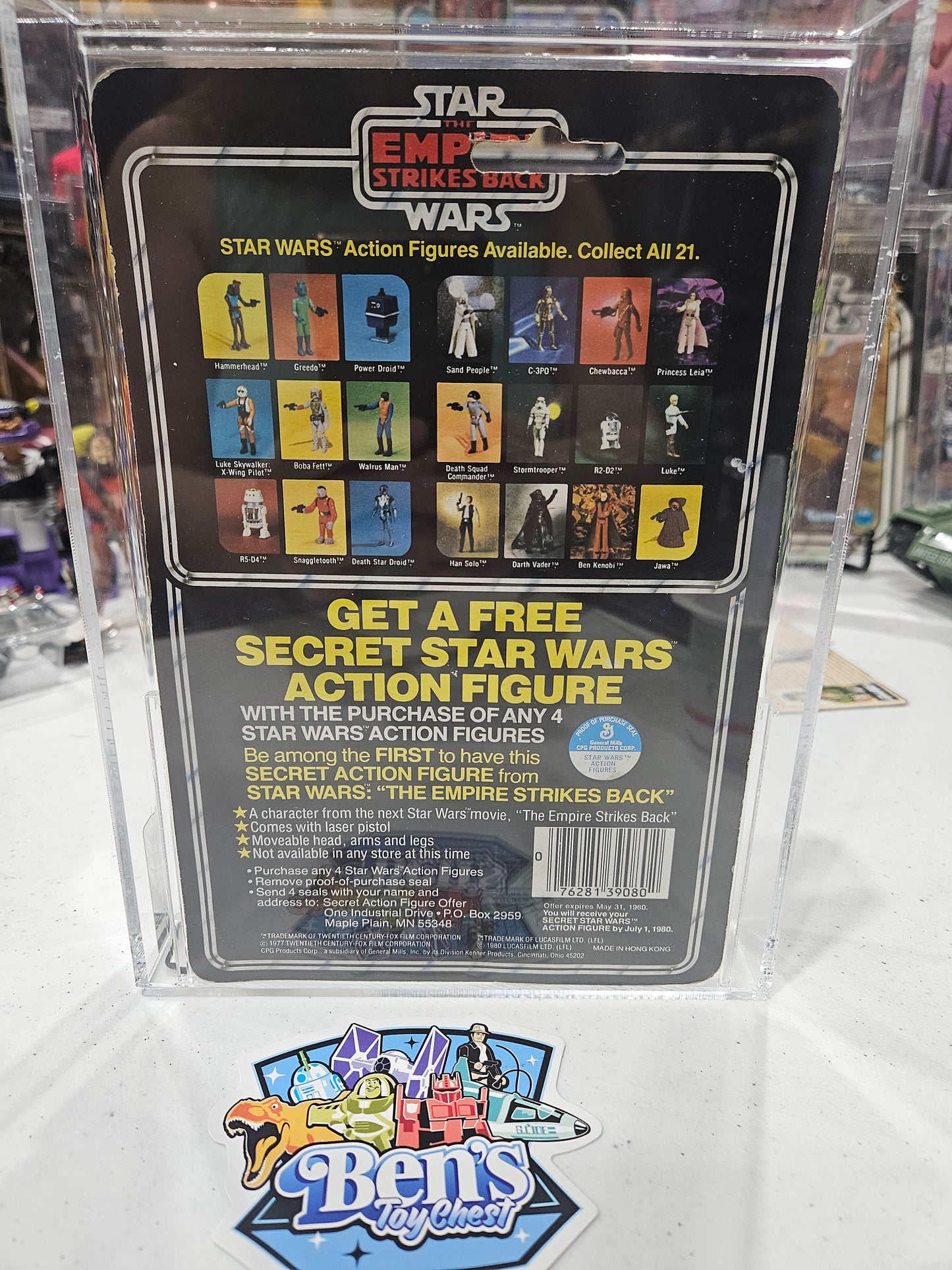 1980 Kenner Star Wars TESB Death Star Droid AFA 80