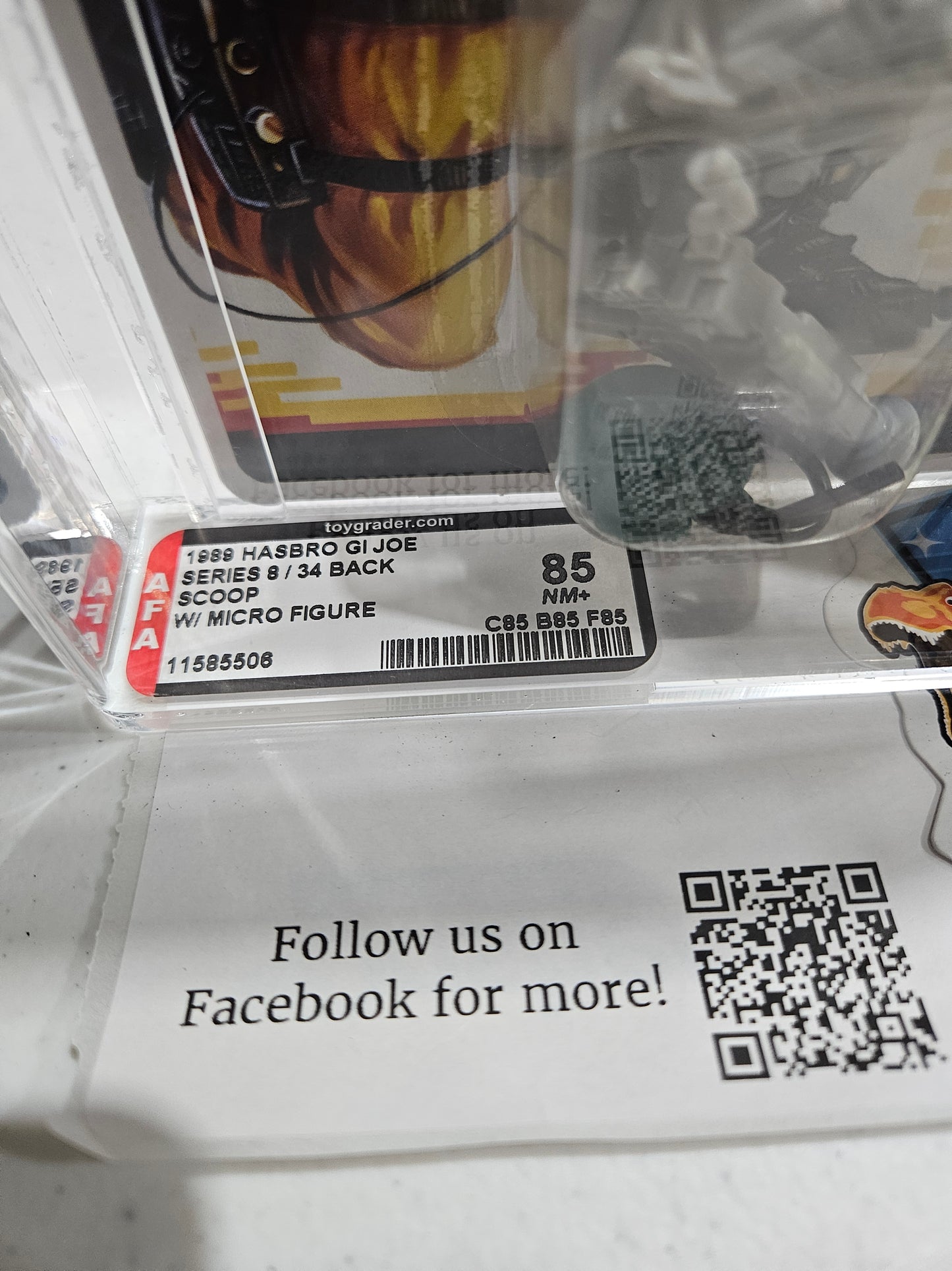 1989 Hasbro GI Joe Scoop AFA 85 NM+