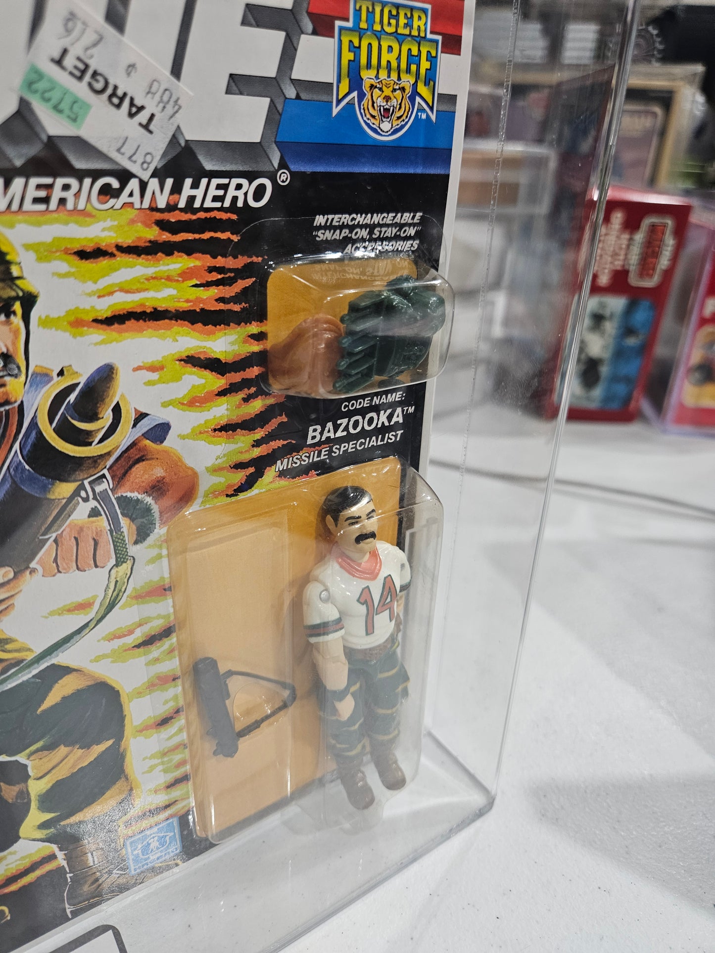 1988 Hasbro GI Joe Bazooka AFA 85 Y-NM+