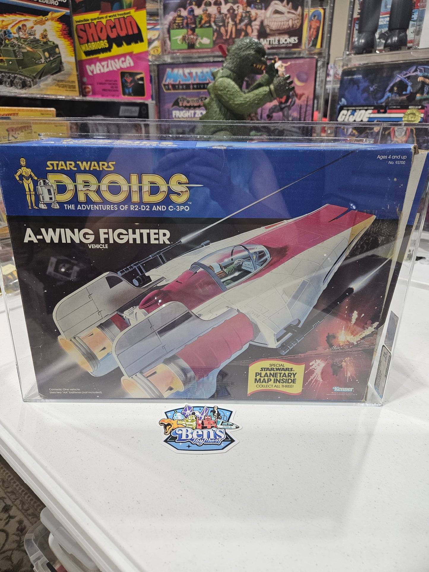 1985 Kenner Star Wars Droids A-Wing Fighter AFA 75