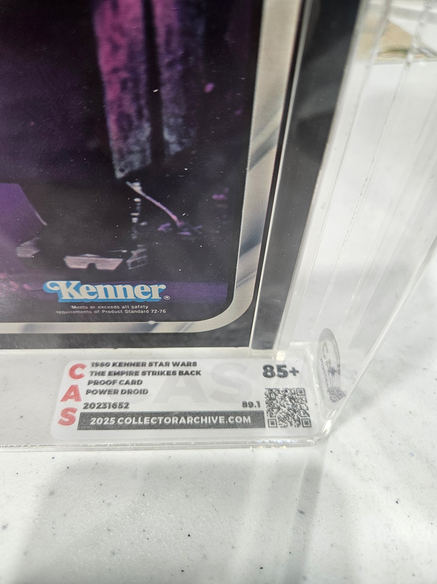 1980 Kenner Star Wars Power Droid Proof Card CAS 85+