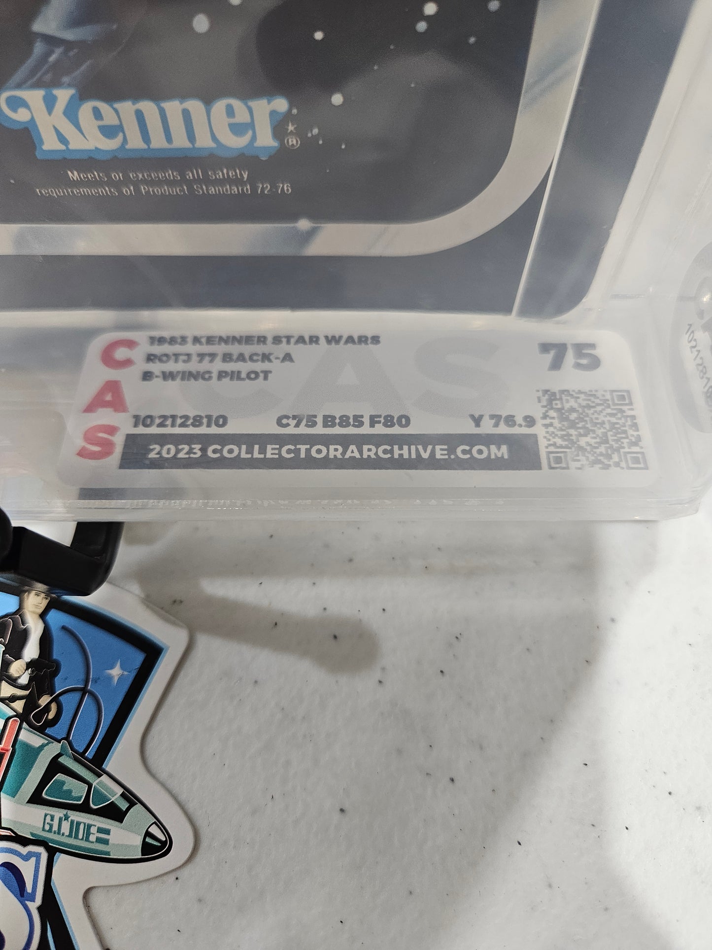 1983 Kenner Star Wars ROTJ B-Wing Pilot CAS 75