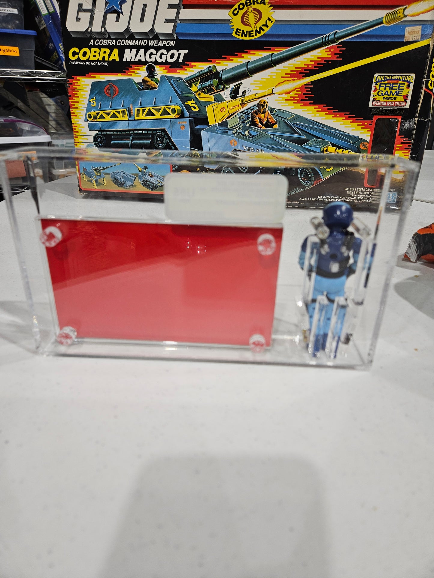 1989 Hasbro GI Joe Motor Viper Red Back AFA U85