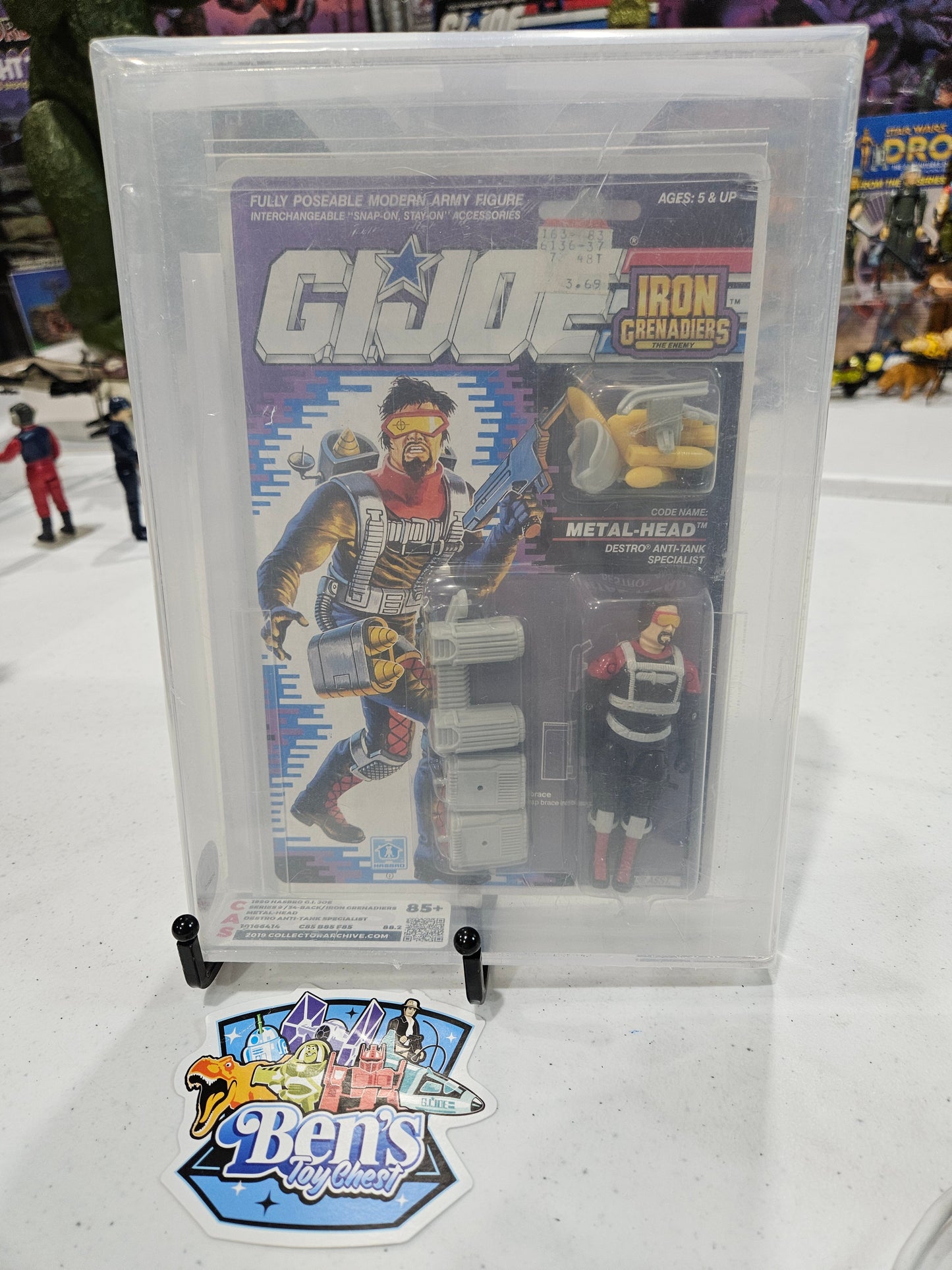 1990 Hasbro GI Joe Metal-Head CAS 85+