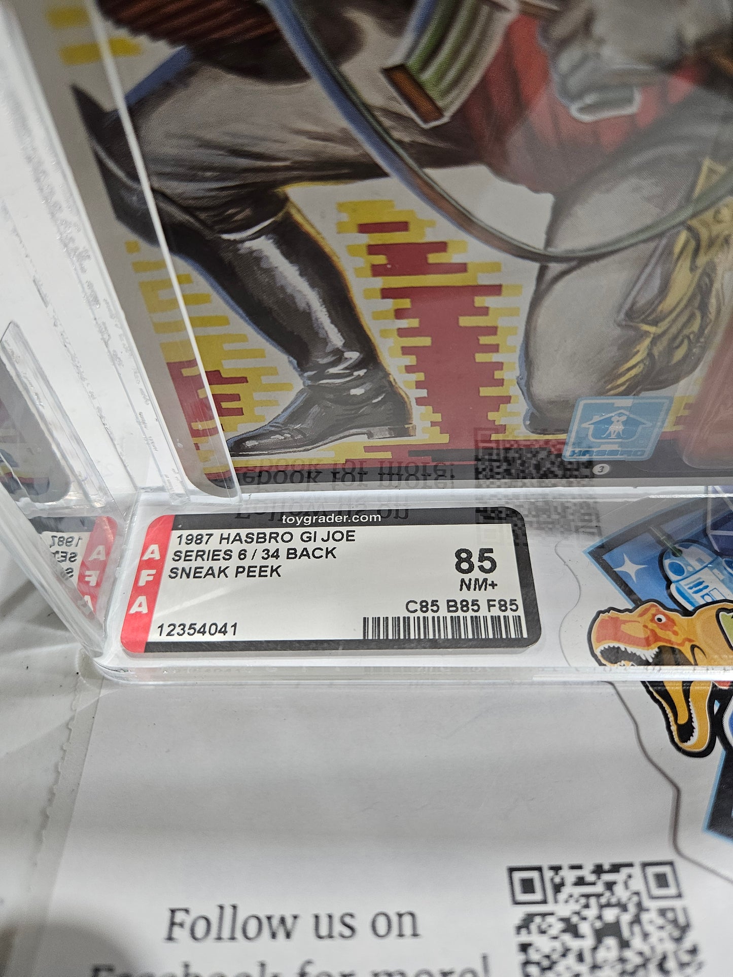 1987 Hasbro GI Joe Sneak Peek AFA 85