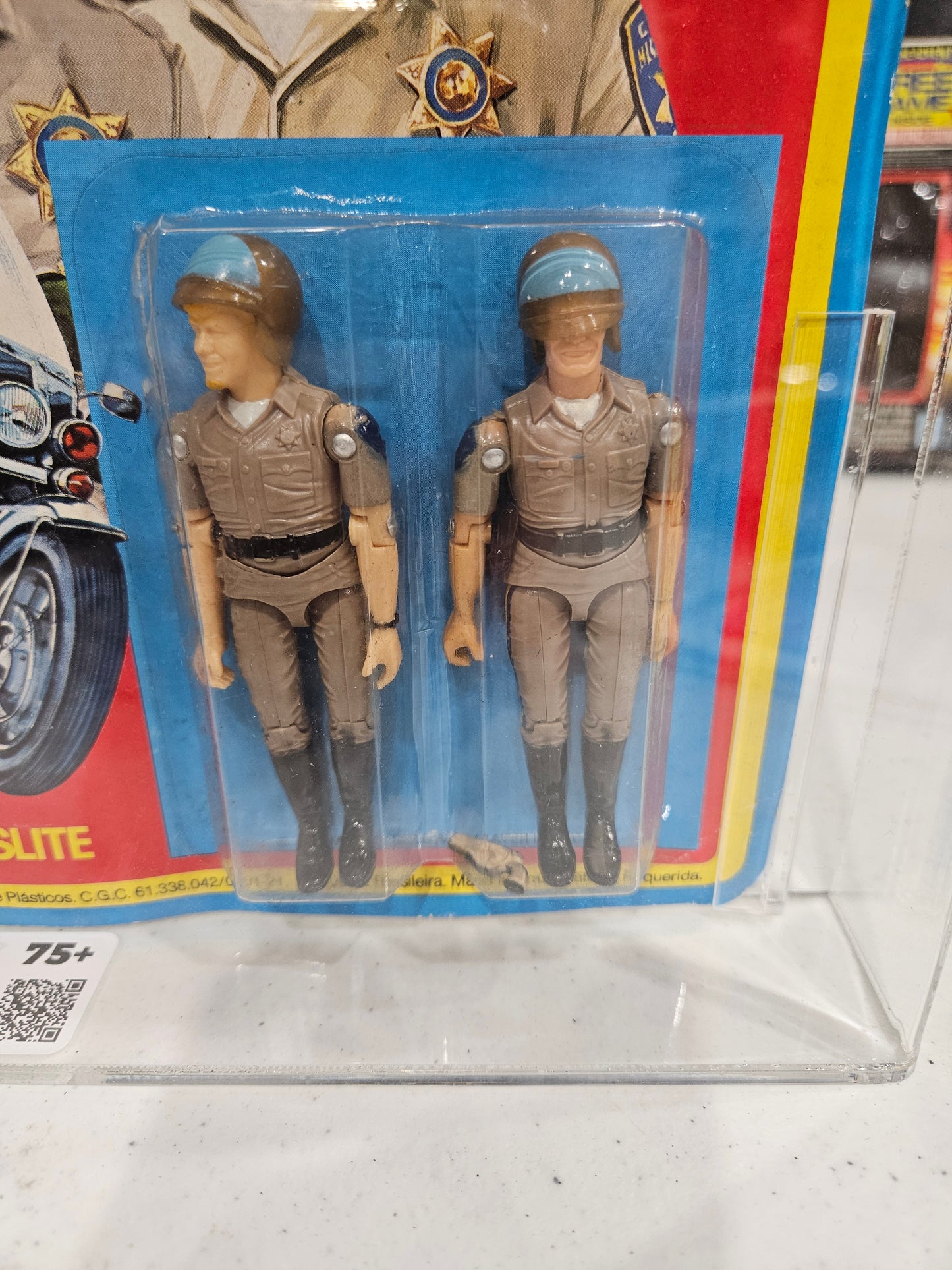 1982 Glasslite Chips Jon & Ponch CAS 75+