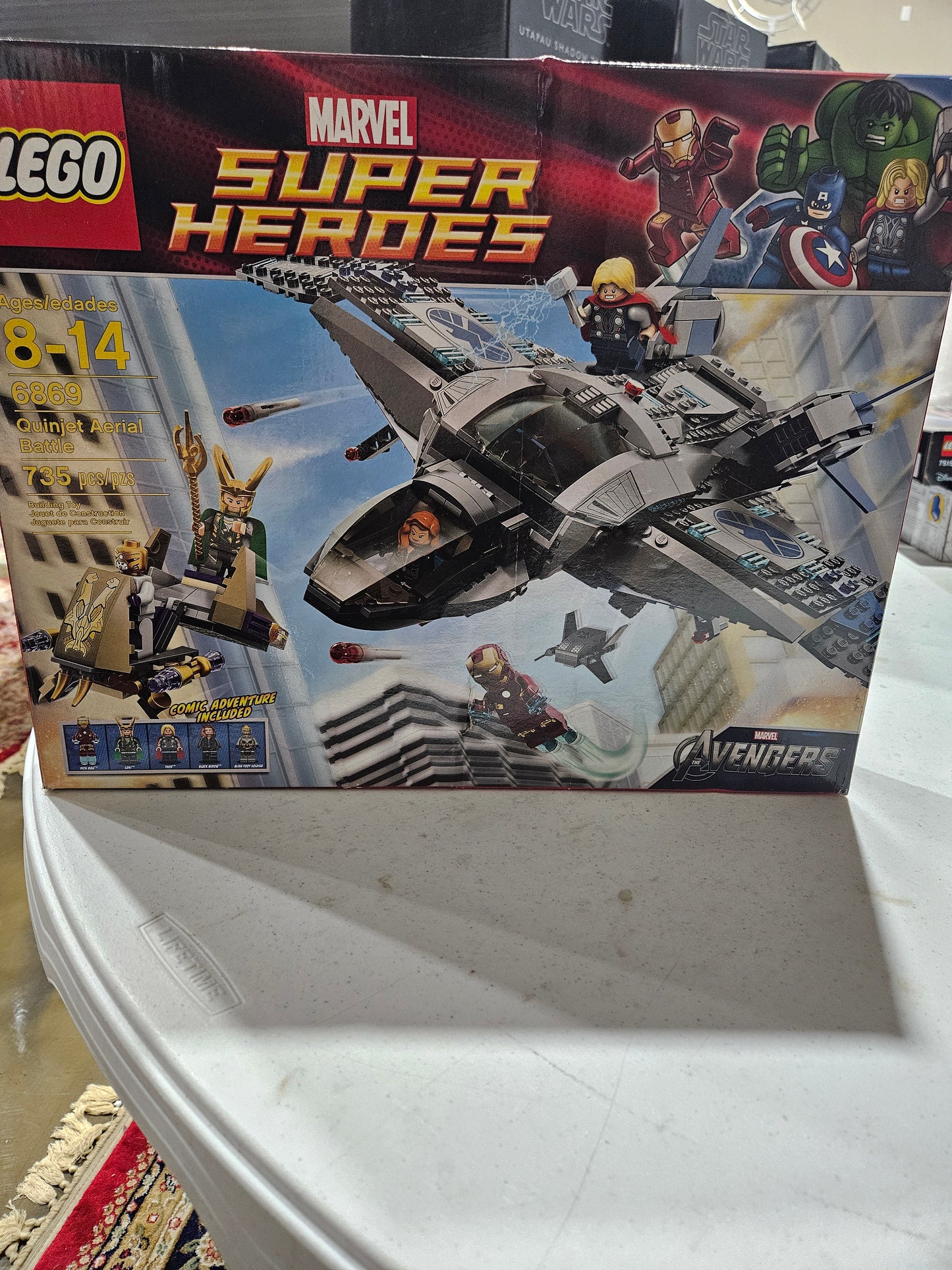 Lego 6869 Marvel Quinjet Aerial Battle - New Sealed