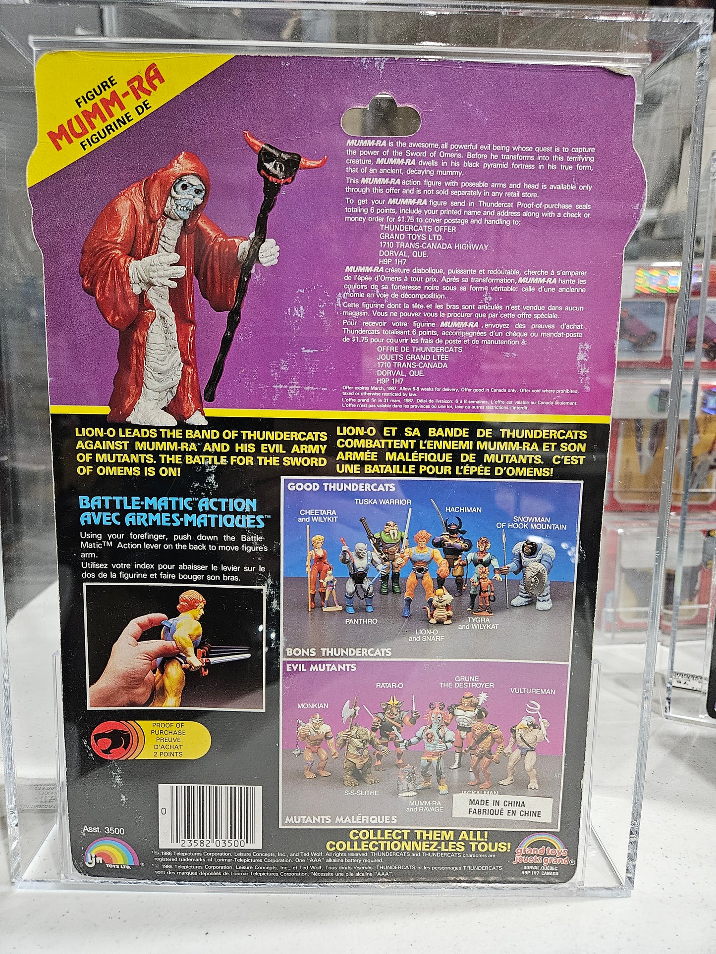 1986 LJN/Grand Toys Thundercats Hachiman AFA 75+ EX+/NM