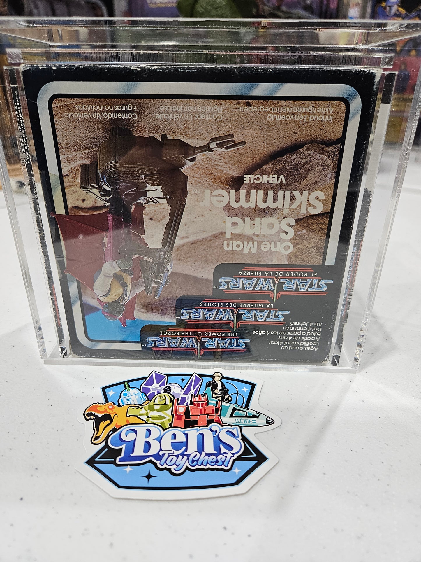 1985 Palitoy Star Wars Tri-Logo Sand Skimmer AFA 80