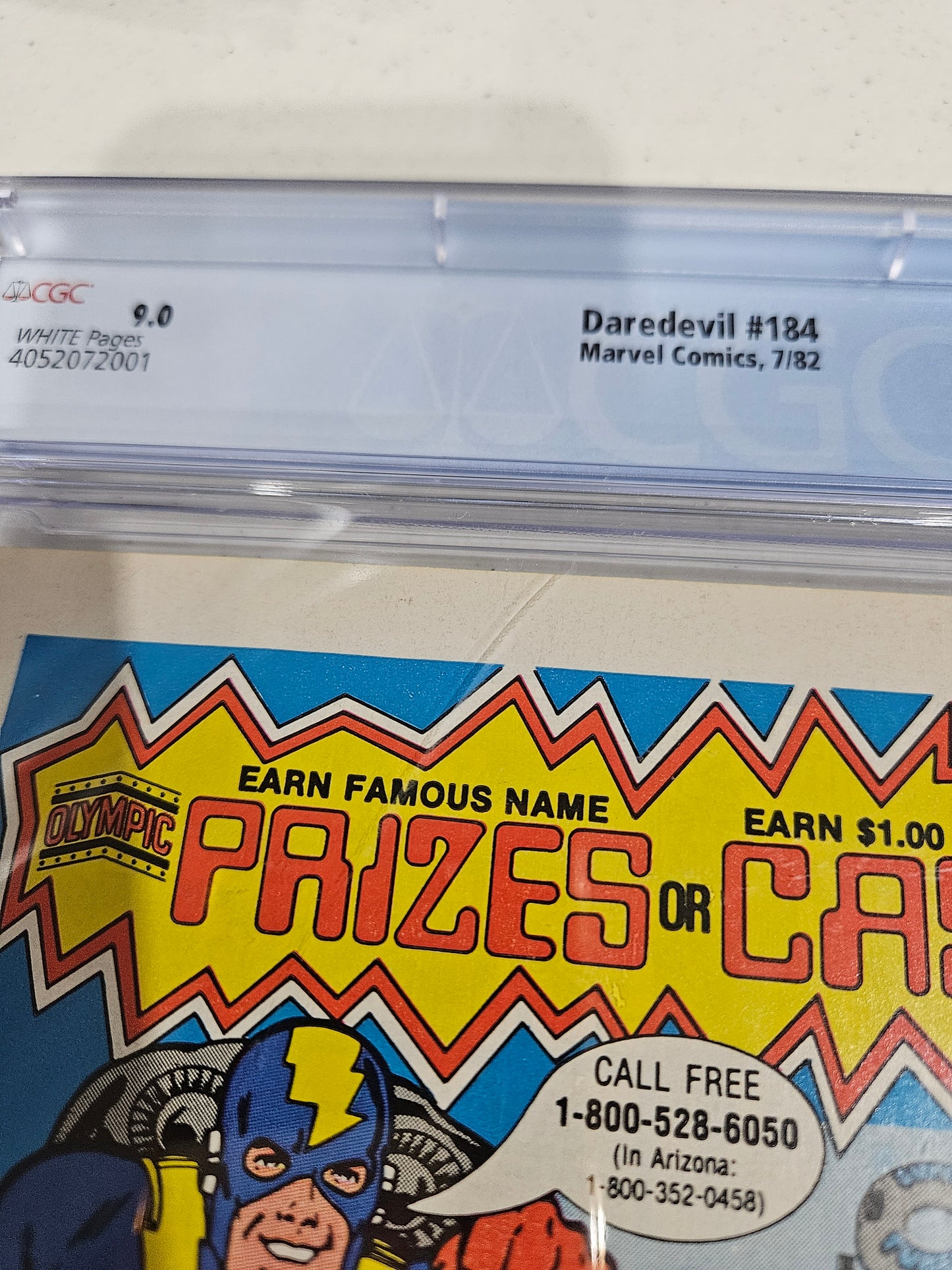 1982 Marvel Daredevil #184 CGC 9.0