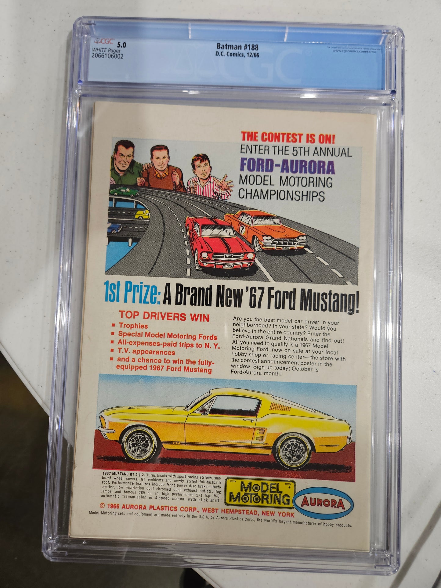 1966 DC Batman #188 CGC 5.0