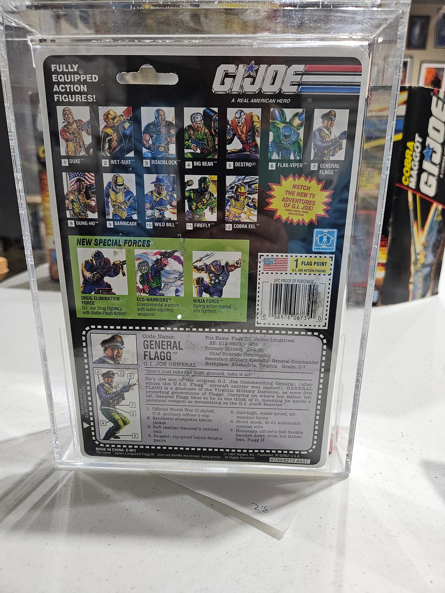 1992 Hasbro GI Joe General Flagg AFA U80