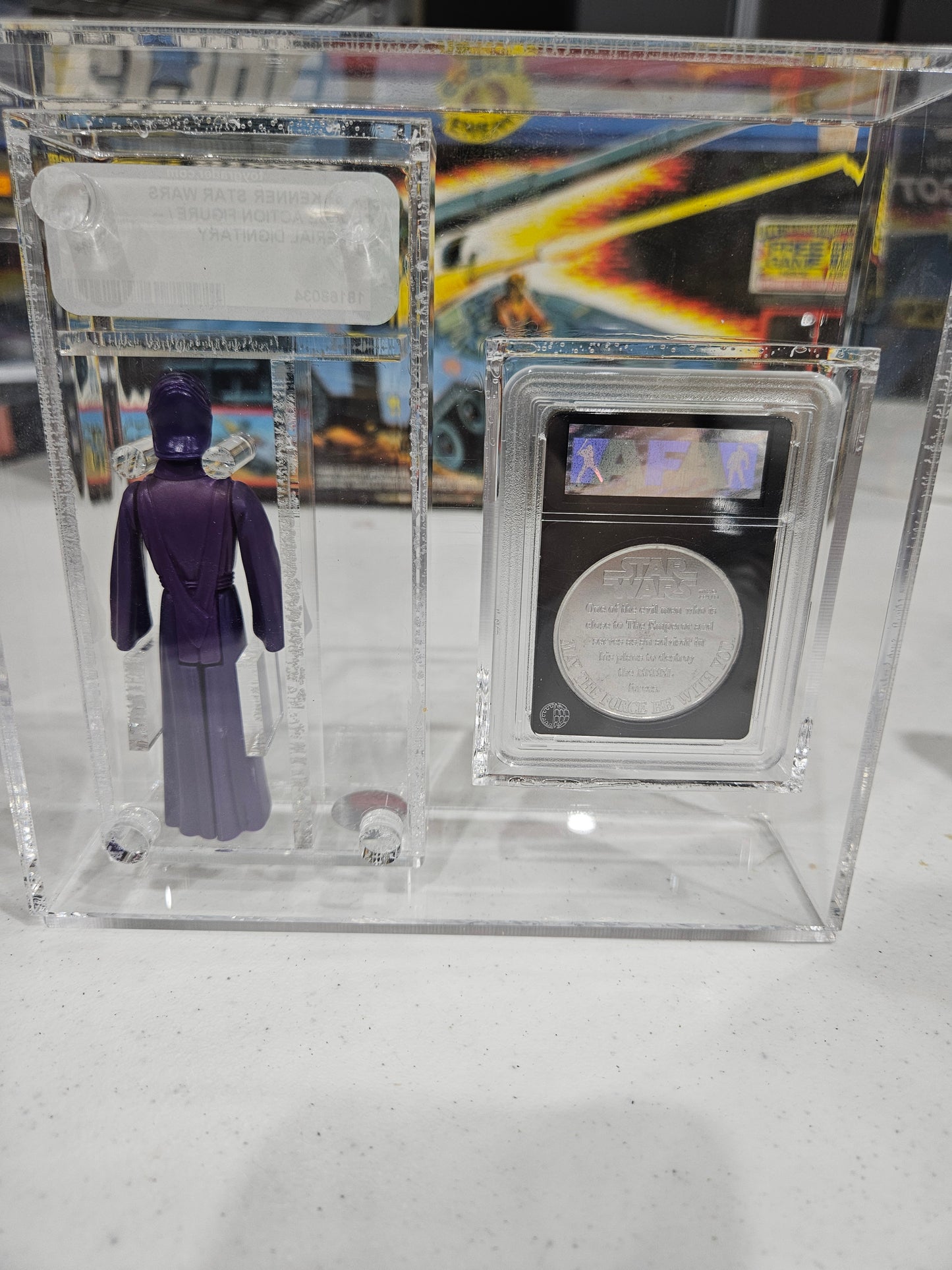 1984 Kenner Star Wars Imperial Dignitary With Coin AFA 85 NM+