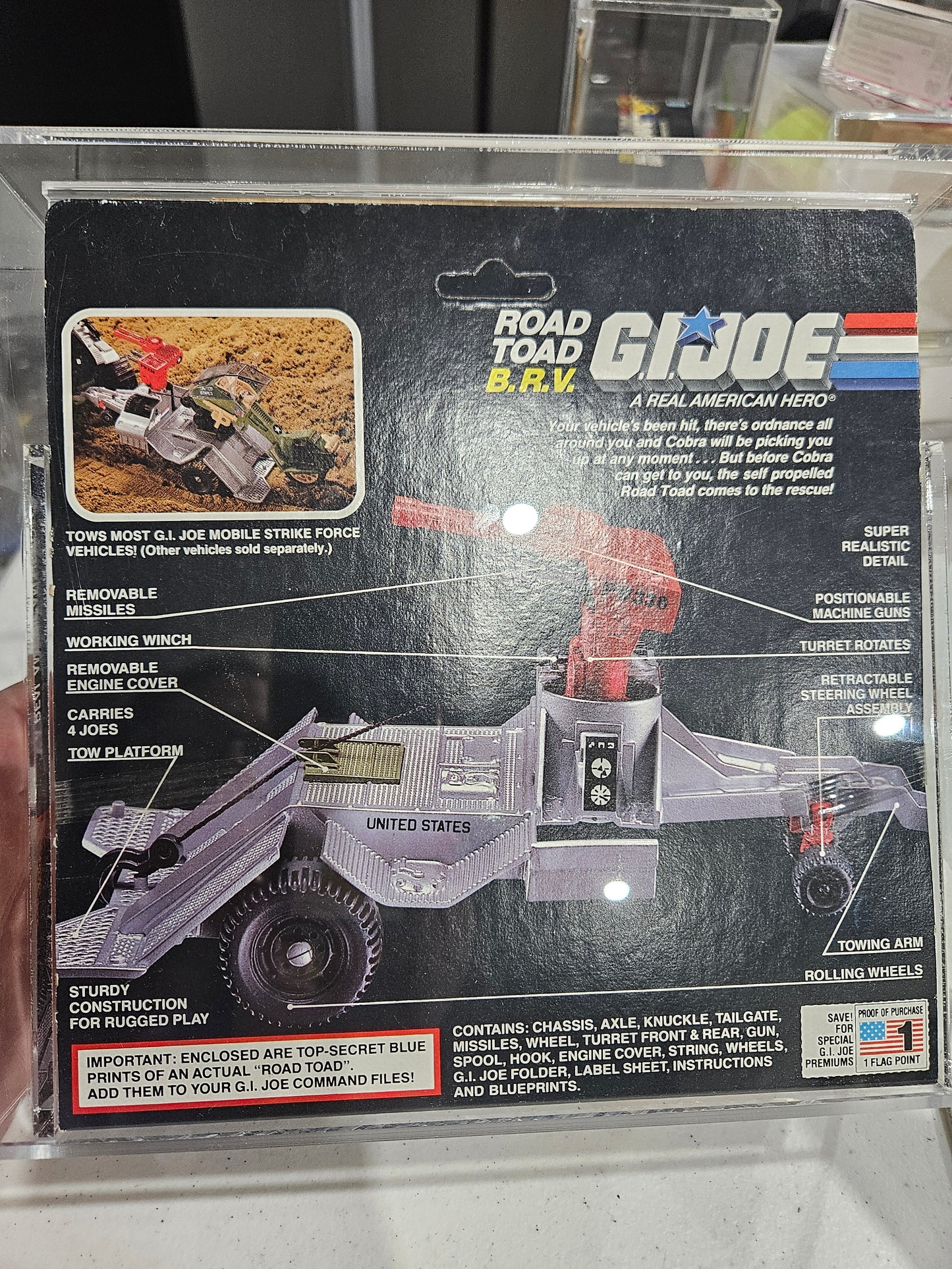 1987 Hasbro GI Joe Road Toad BRV AFA 85