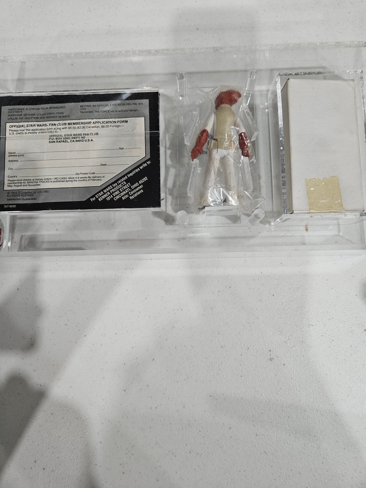 1983 Kenner Star Wars Baggie Admiral Ackbar UKG 80%