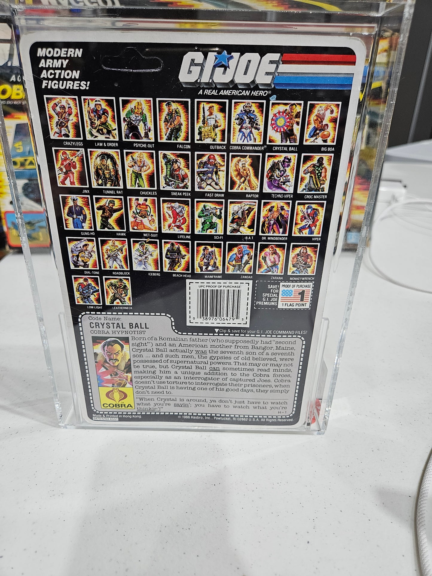 1987 Hasbro GI Joe Crystal Ball AFA 85