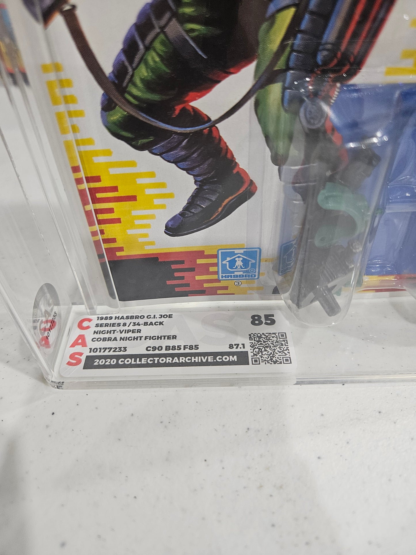 1989 Hasbro GI Joe Night-Viper CAS 85