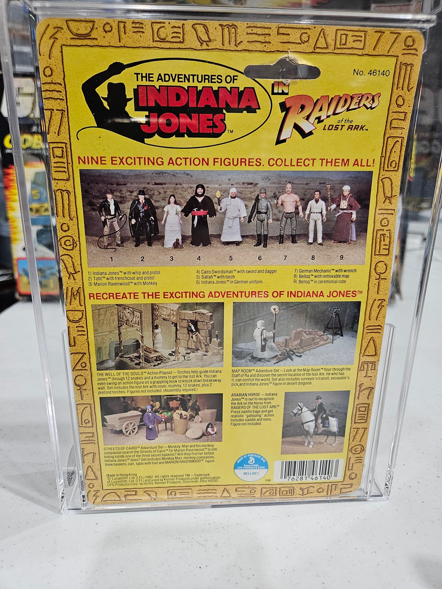 1982 Kenner Indiana Jones Belloq CAS 80