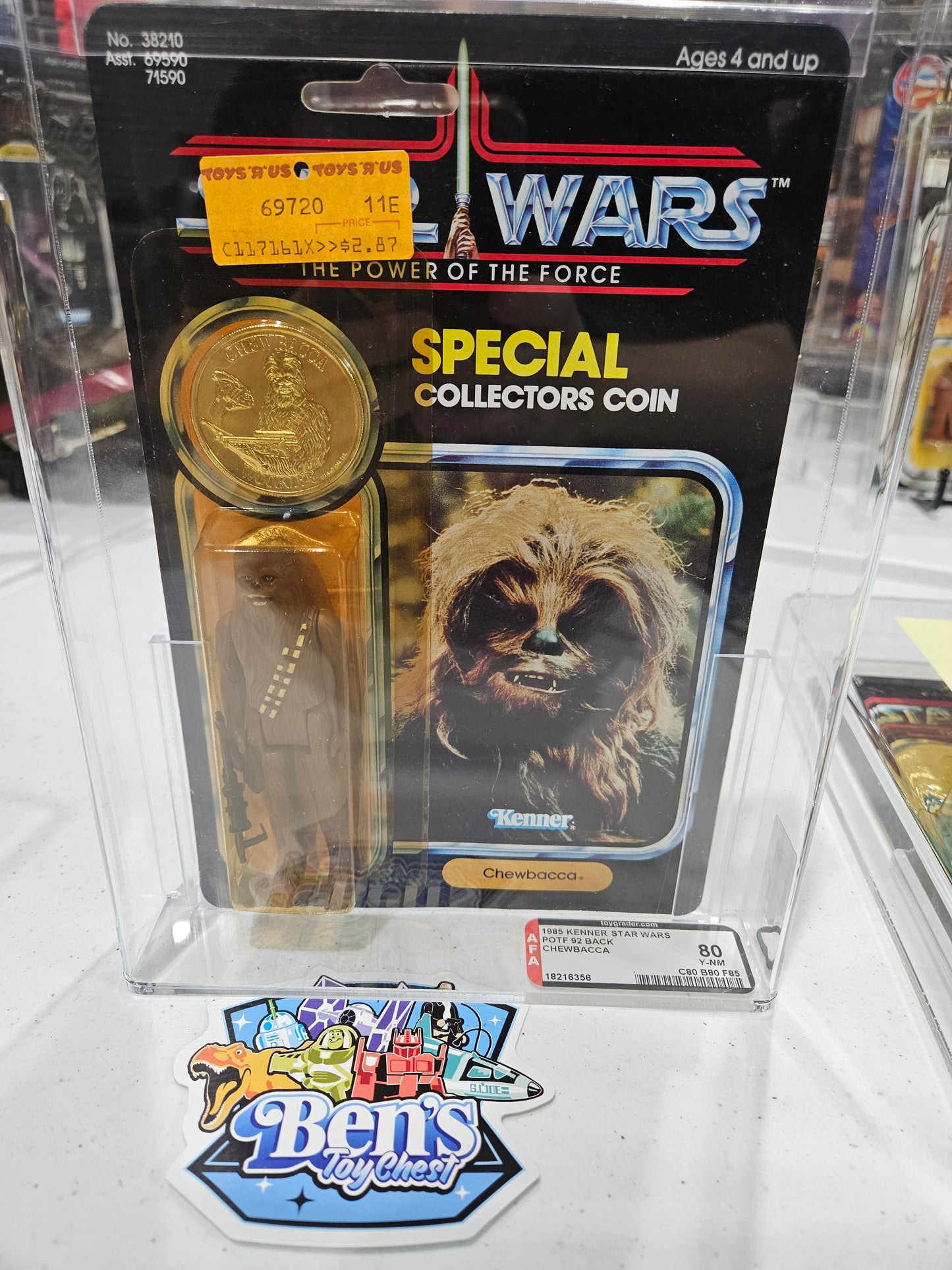 1985 Kenner Star Wars POTF Chewbacca AFA 80 Y-NM