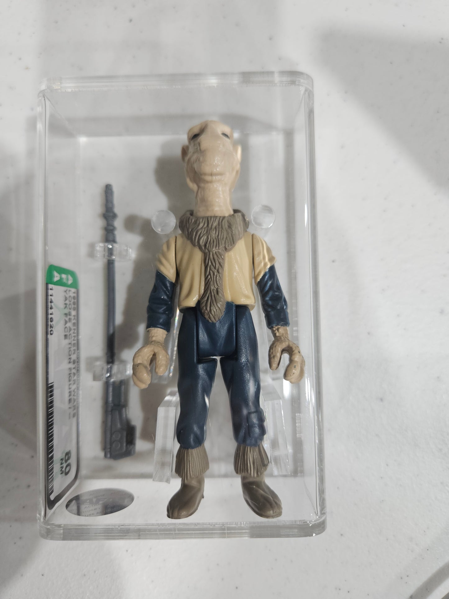 1985 Kenner Star Wars Yak Face AFA 80 Loose